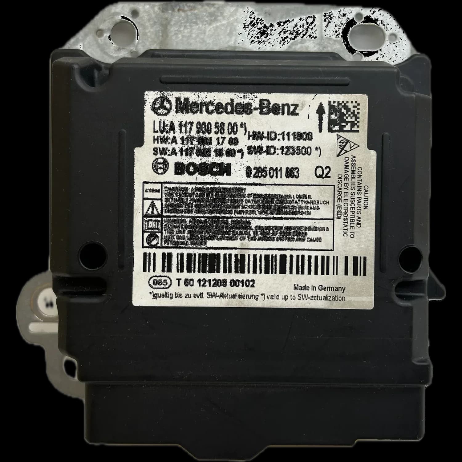 Réparation calculateur airbag Mercedes-Benz CLA C118