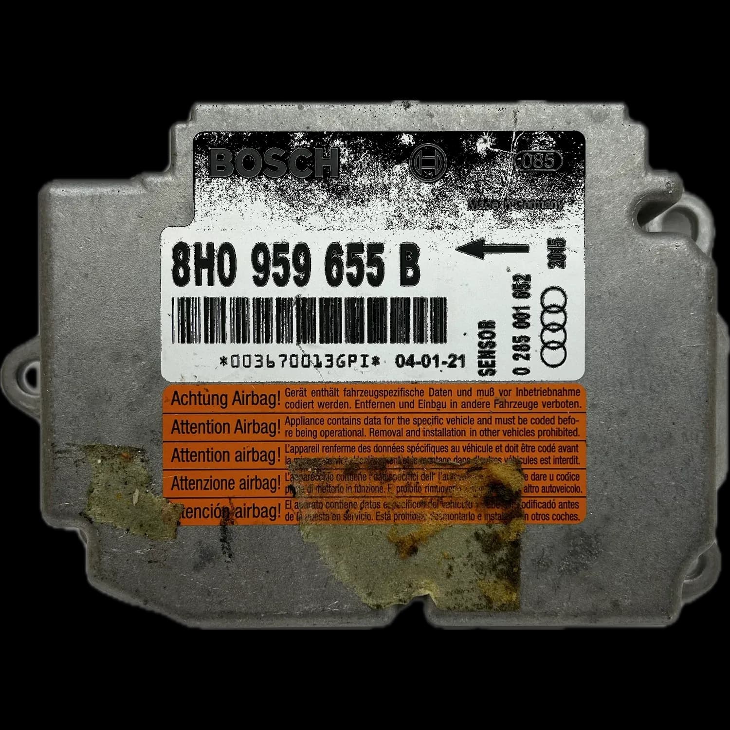 Réparation calculateur airbag Audi A4 B6 8E