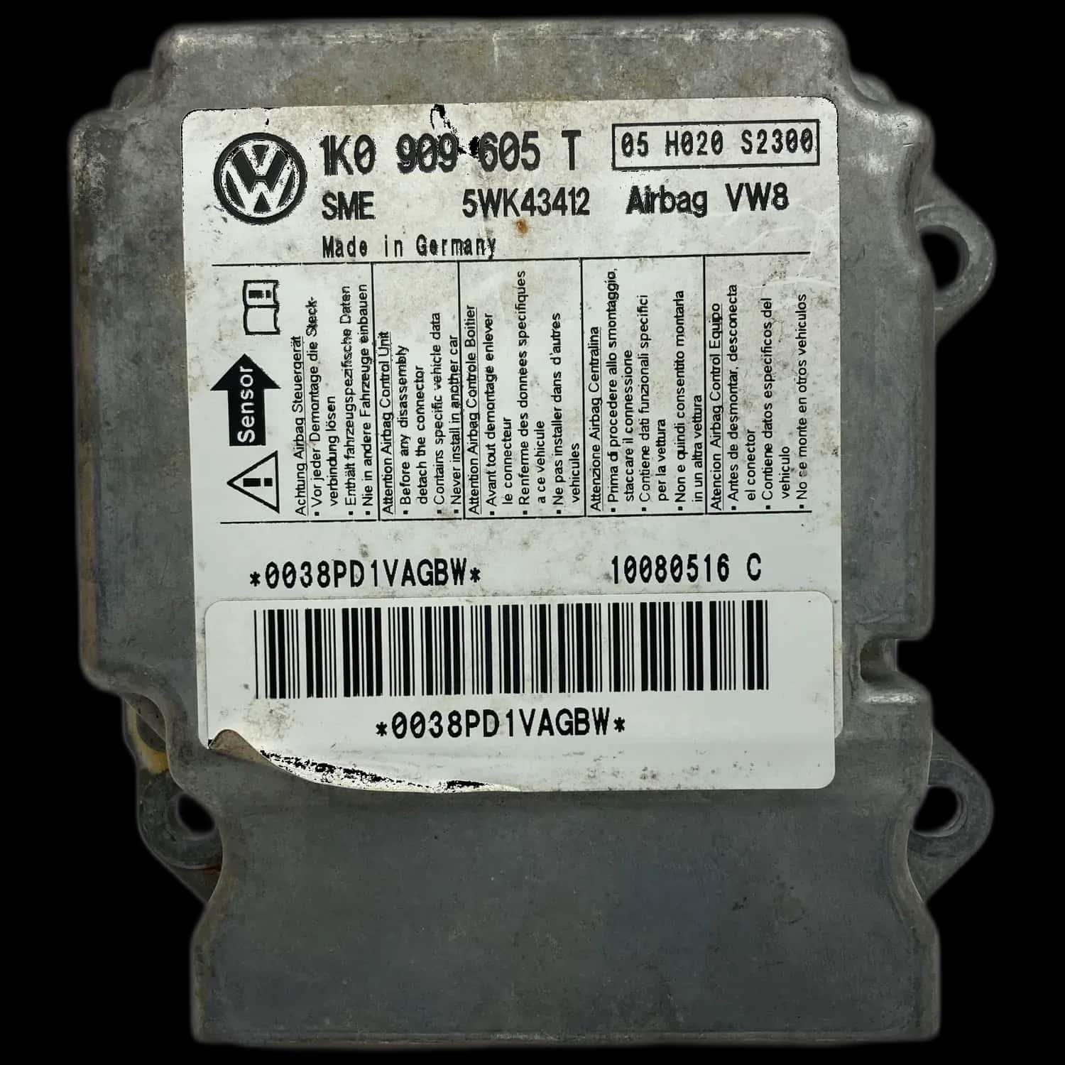 Réparation calculateur airbag Volkswagen Golf Plus Mk5