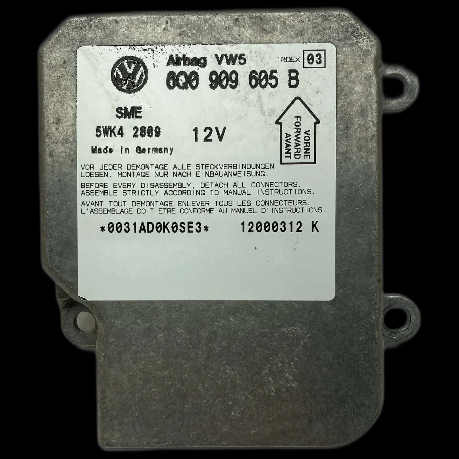 Réparation calculateur airbag Volkswagen Passat B5 GP 3BG