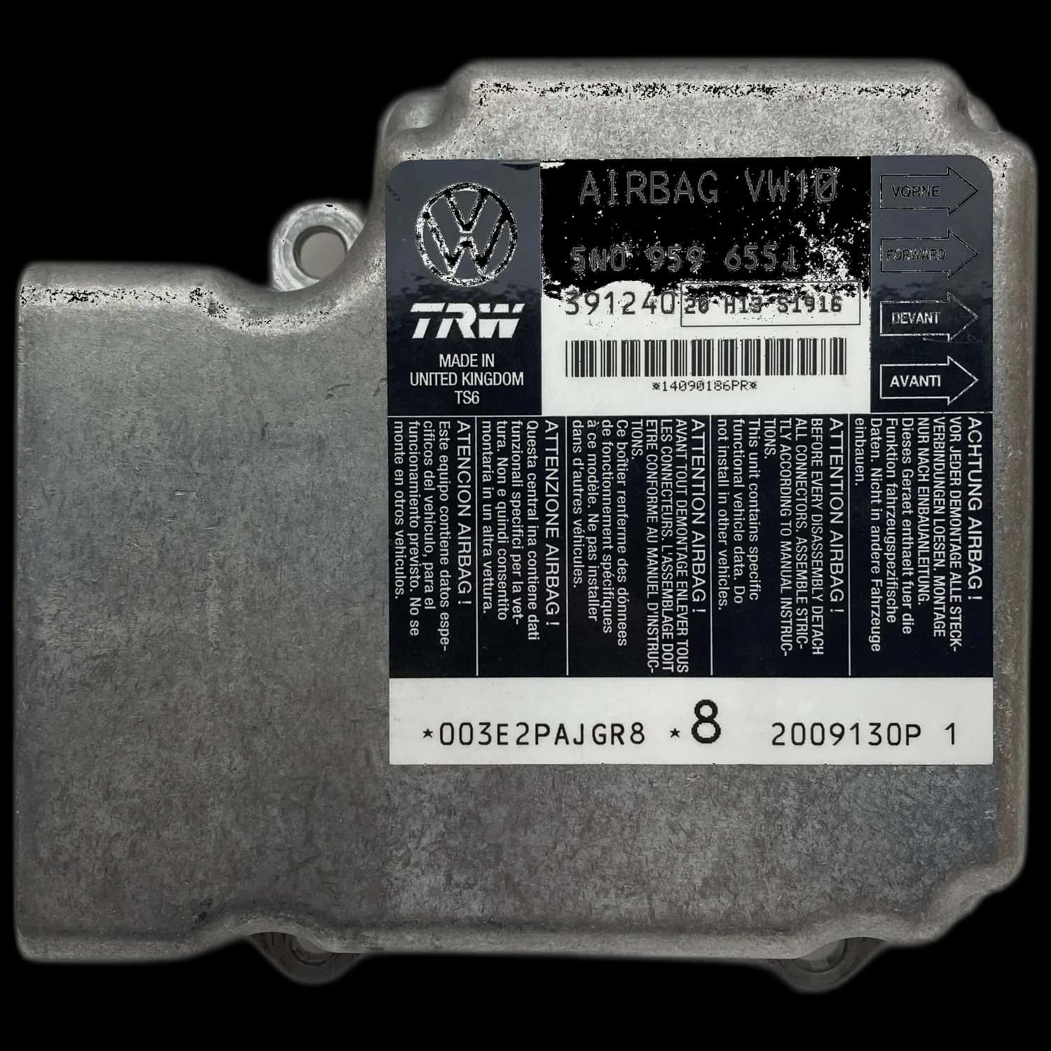 Réparation calculateur airbag Volkswagen Passat B6 3C