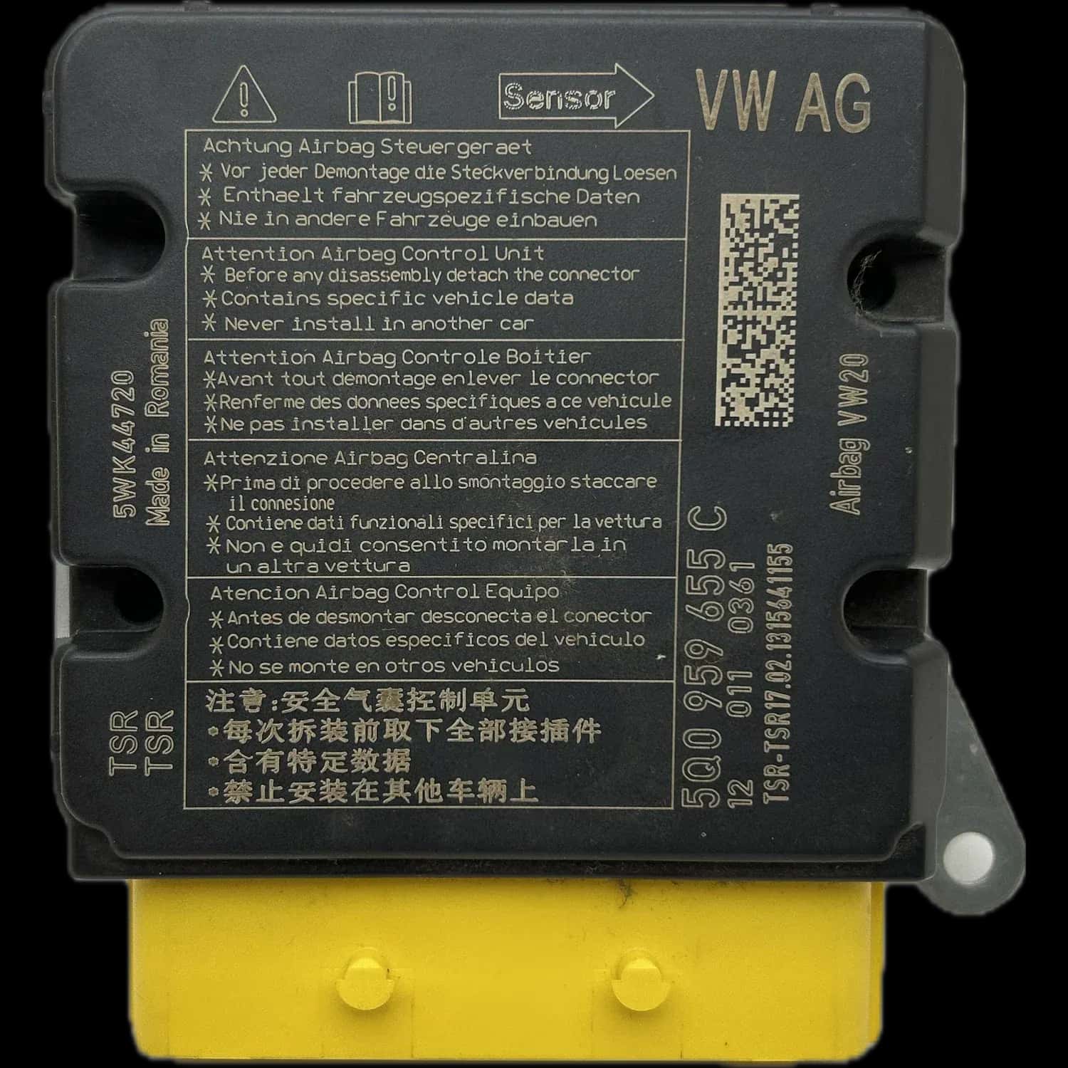 Réparation calculateur airbag Audi RSQ3 F3