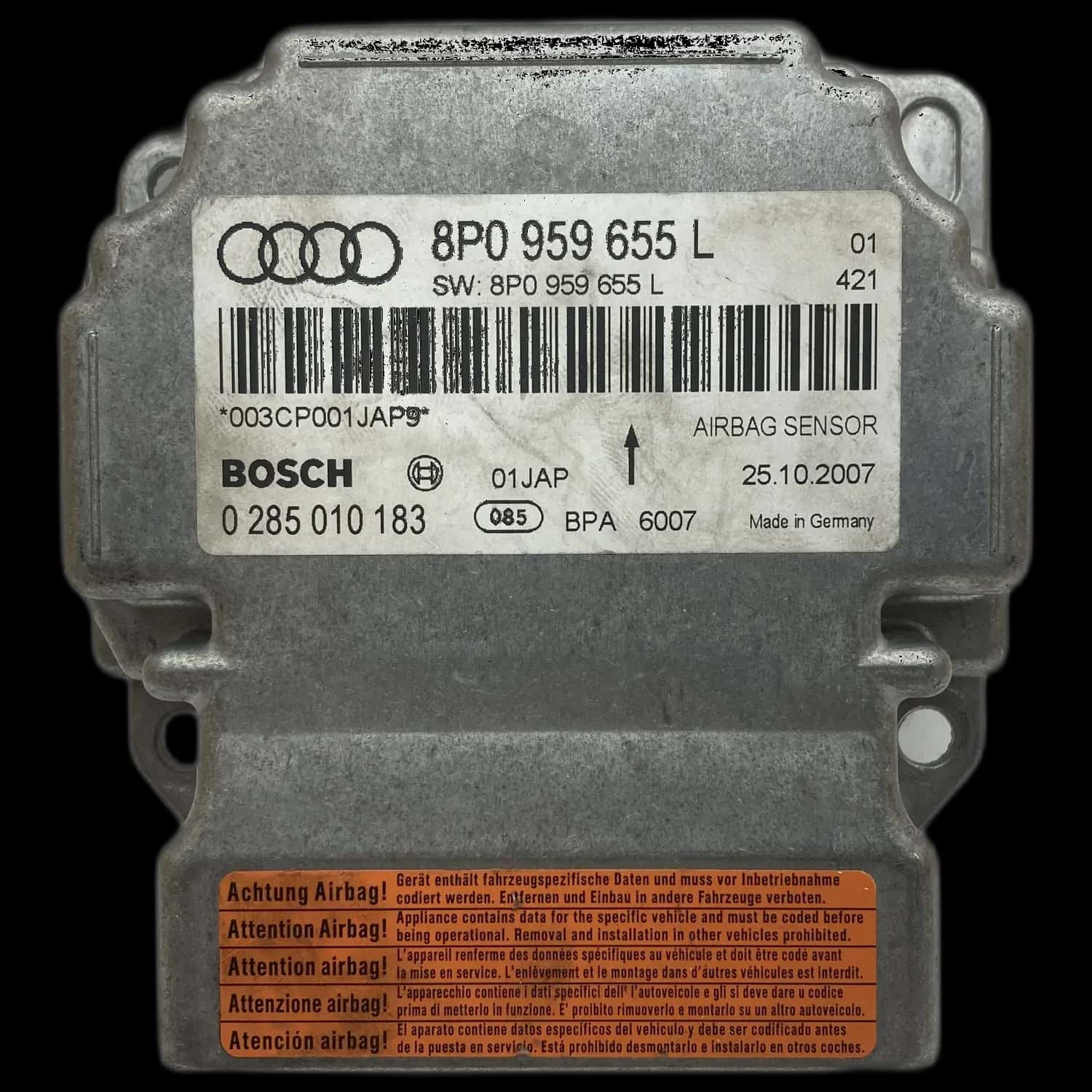Réparation calculateur airbag Audi S3 8P