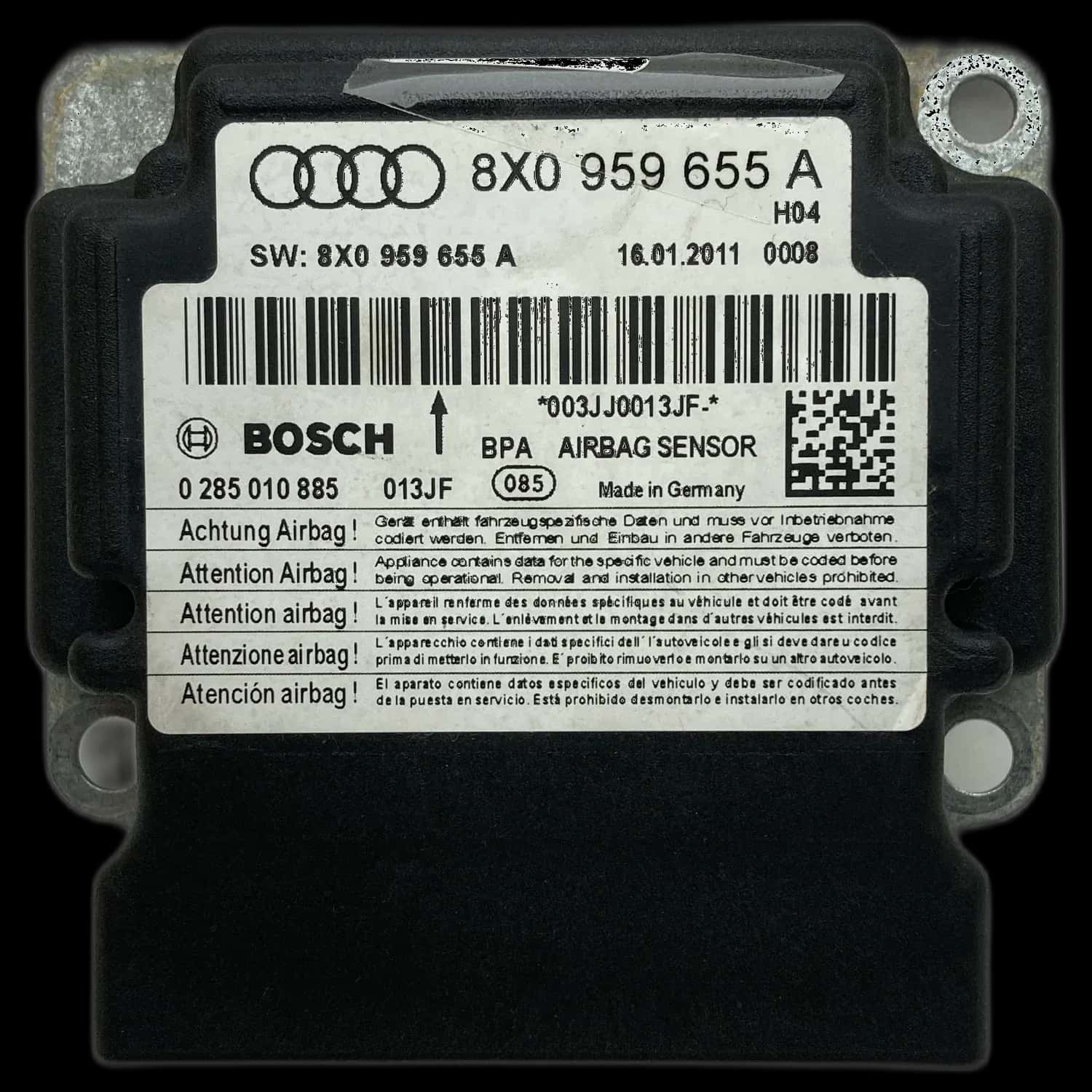 Réparation calculateur airbag Audi S1 8X