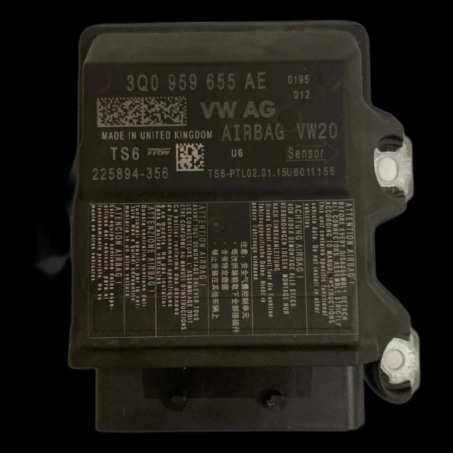 Réparation calculateur airbag Volkswagen Passat B8 3G