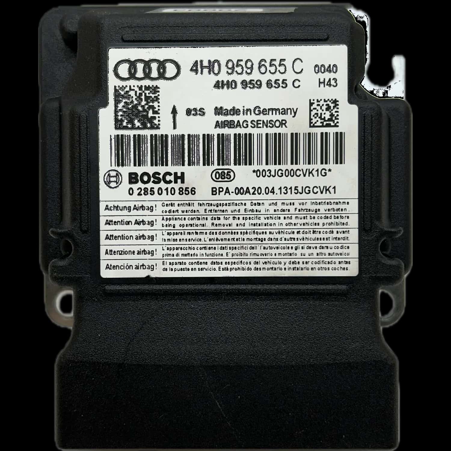 Réparation calculateur airbag Audi S6 C7