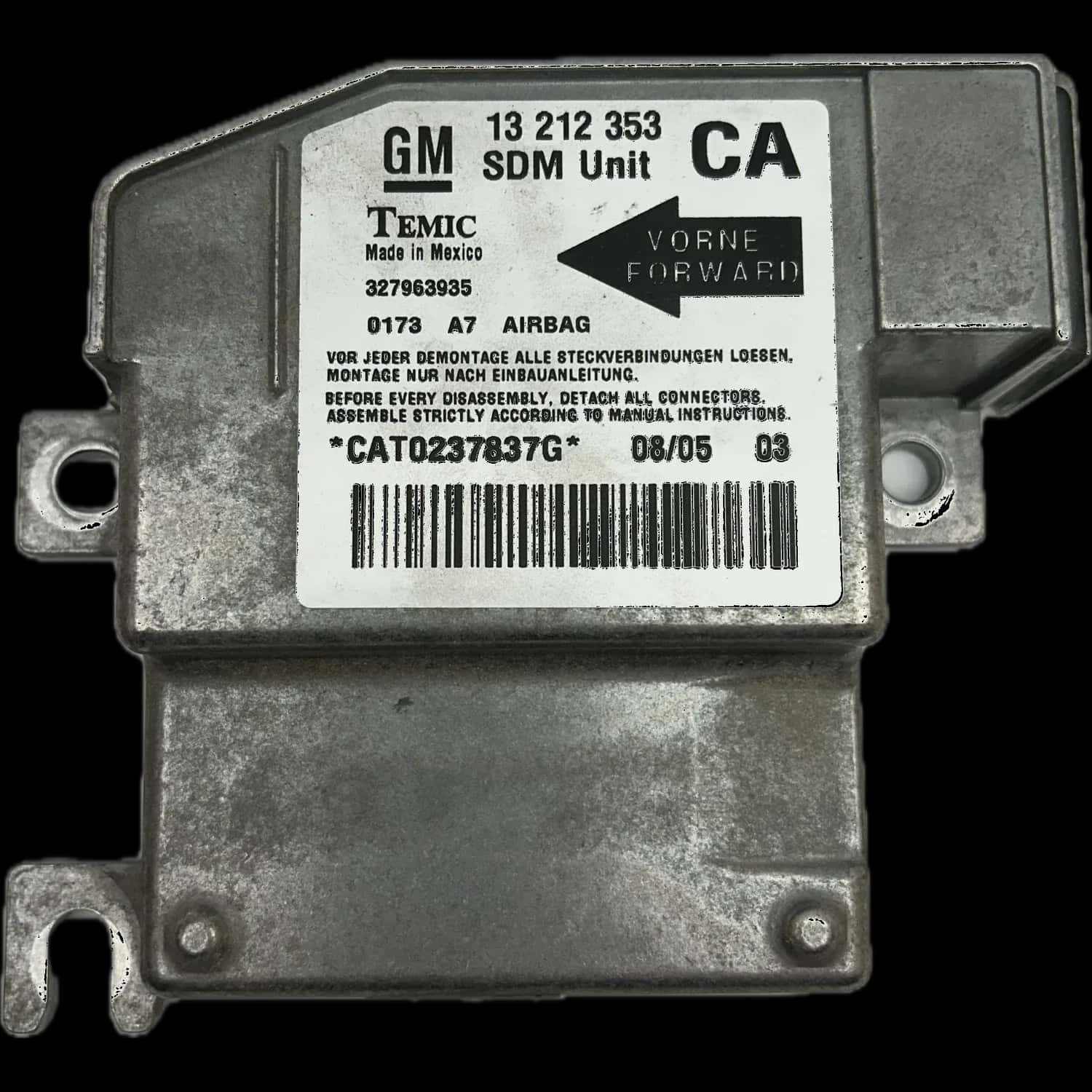 Réparation calculateur airbag Opel Corsa C