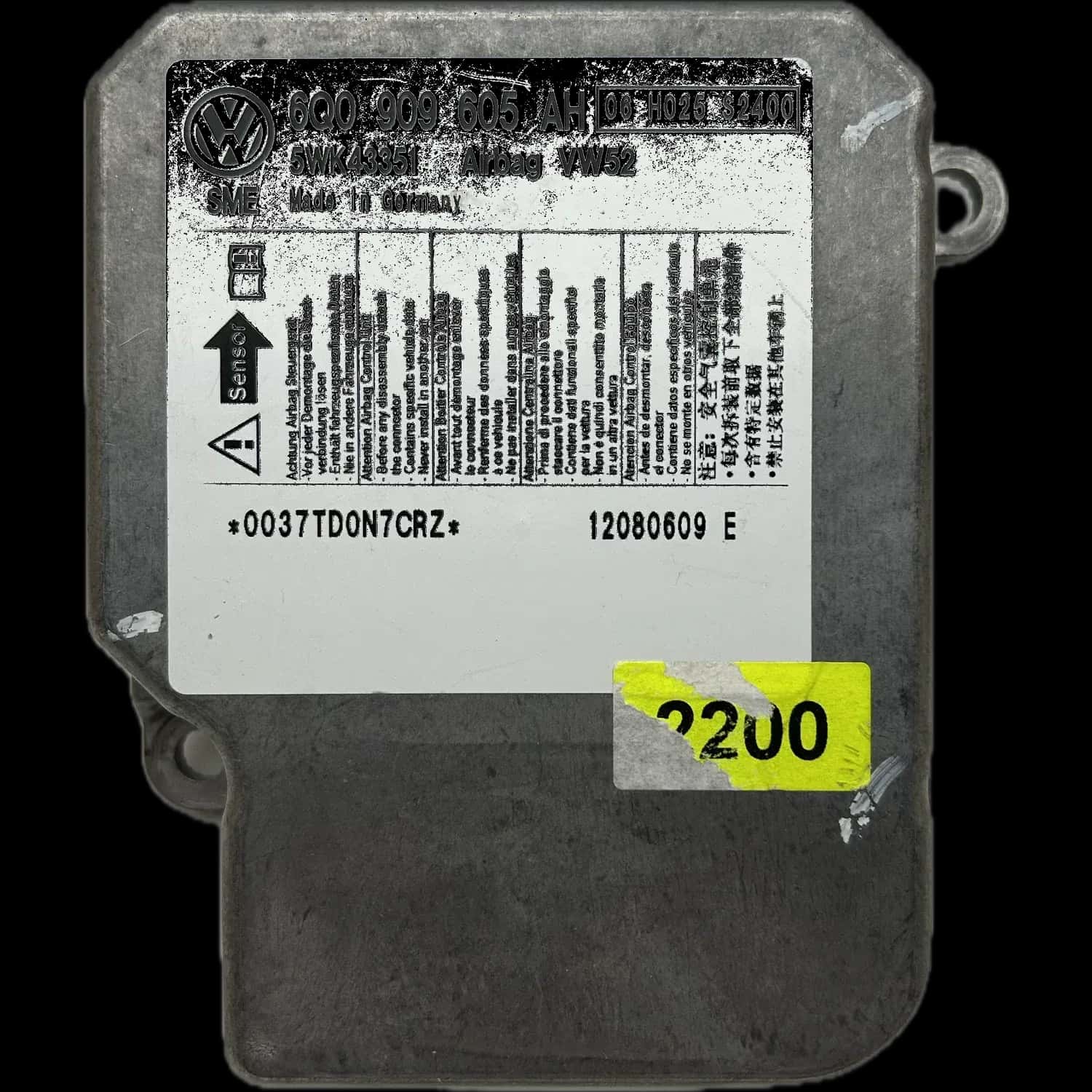 Réparation calculateur airbag Volkswagen Caddy SA