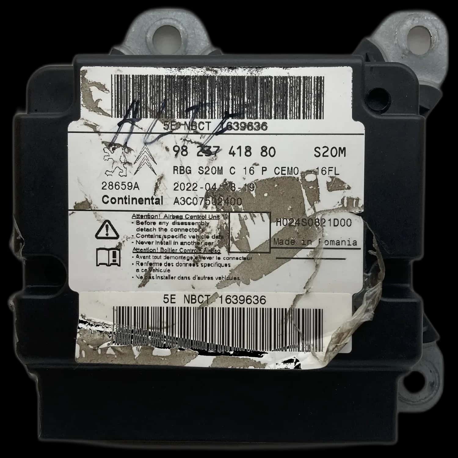 Réparation calculateur airbag Opel Grandland X