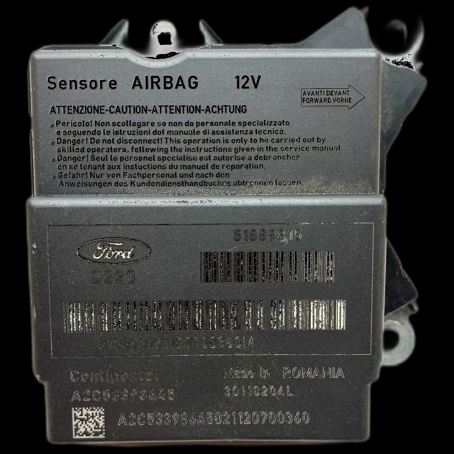 Ford Ka 2 RU8 Réparation calculateur airbag