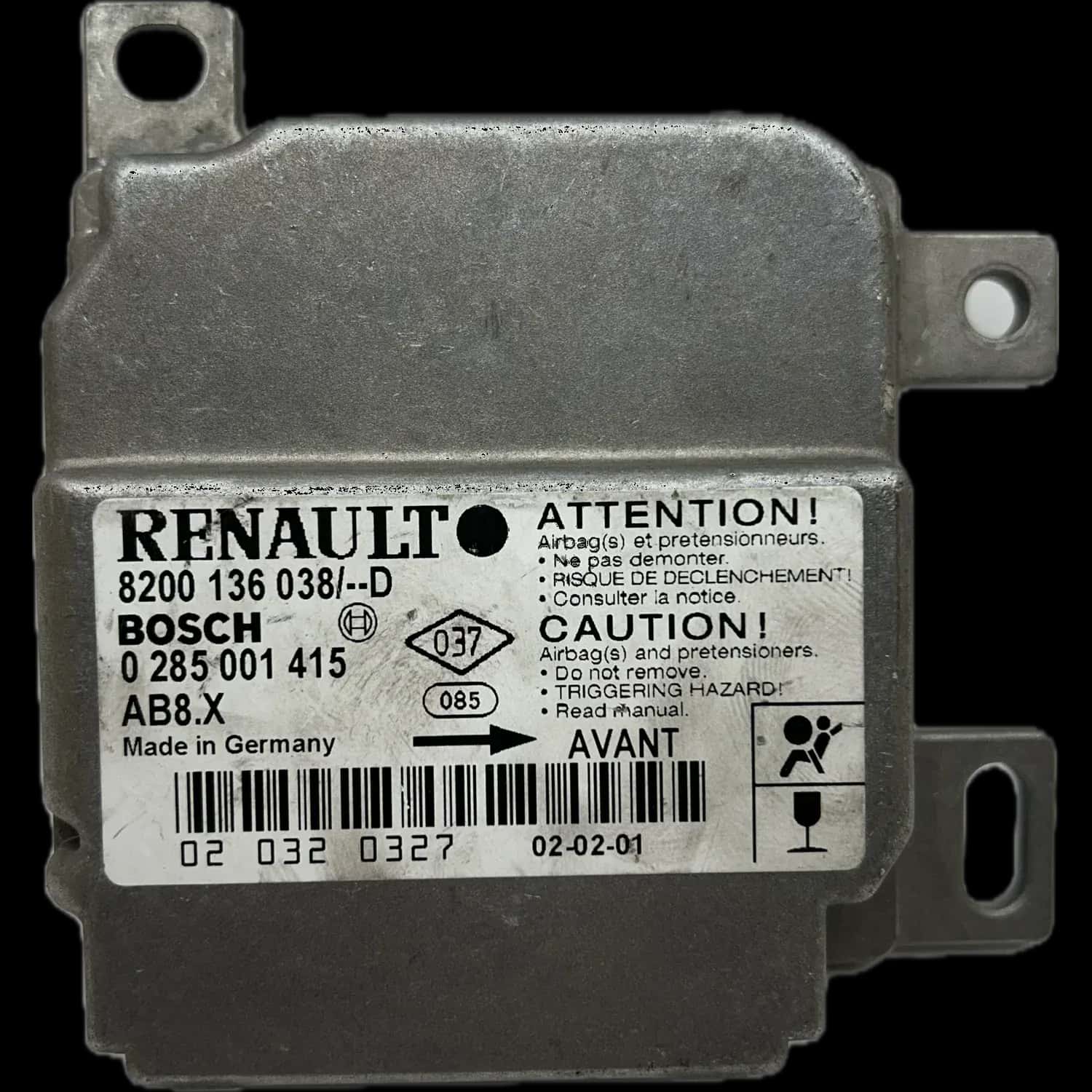 Réparation calculateur airbag Renault Clio II