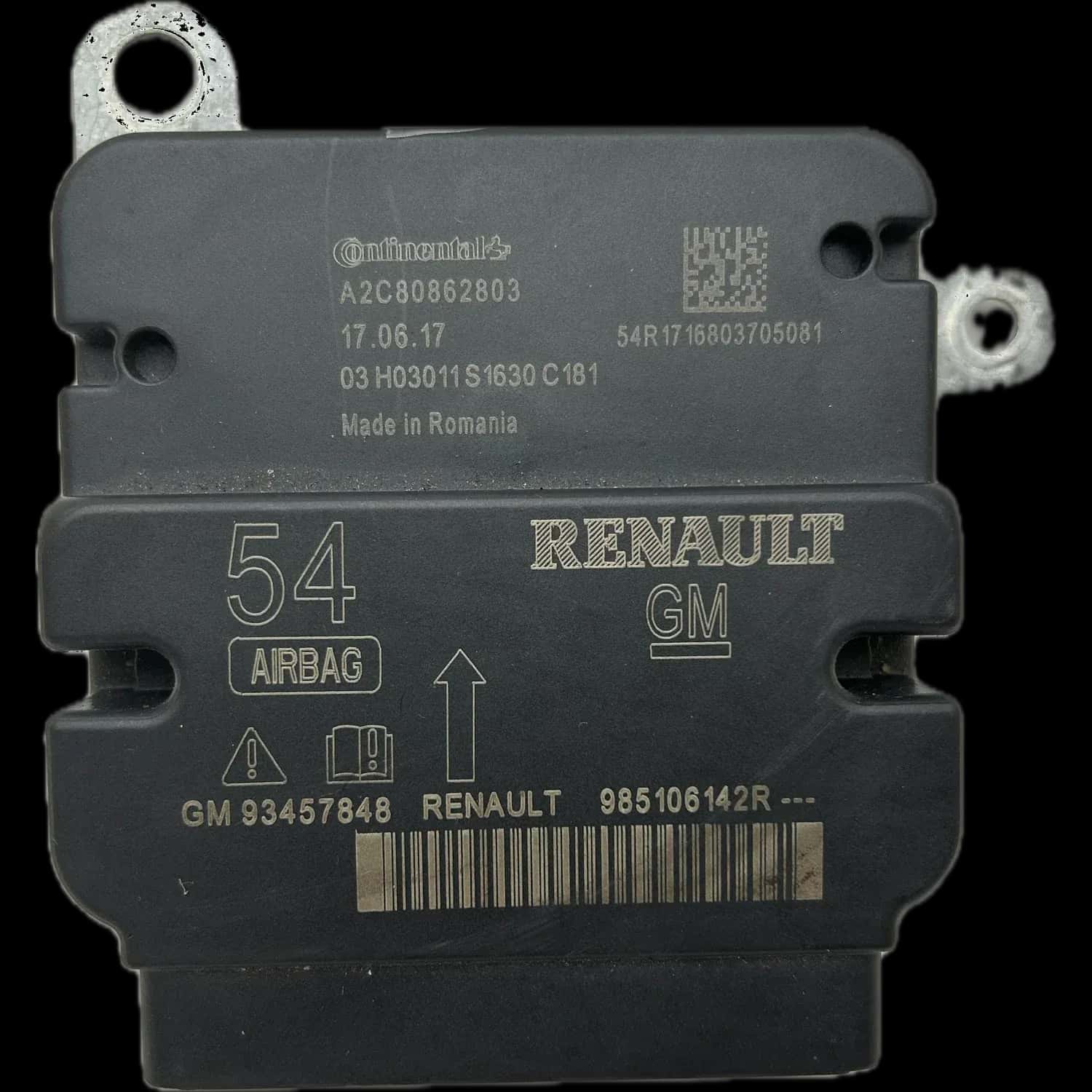 Réparation calculateur airbag Renault Trafic III