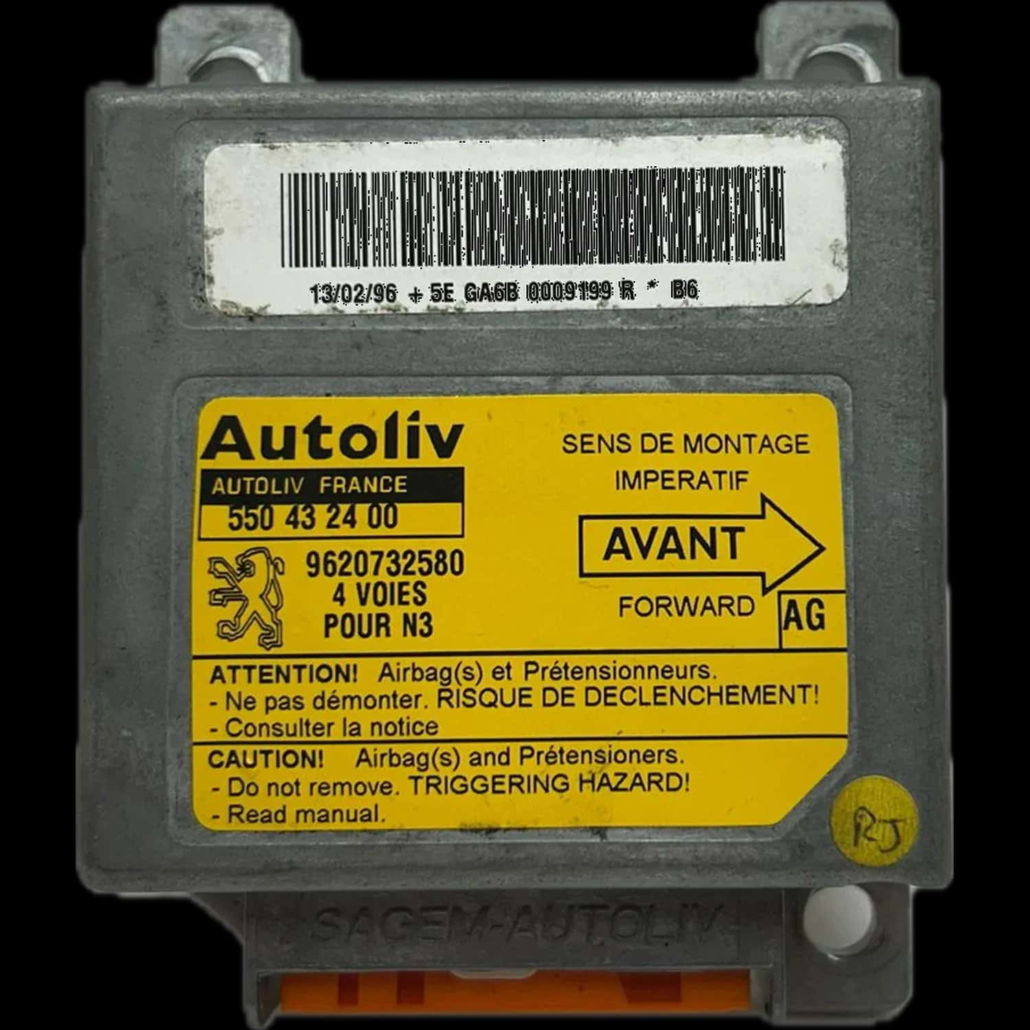 Réparation calculateur airbag Peugeot 306 I