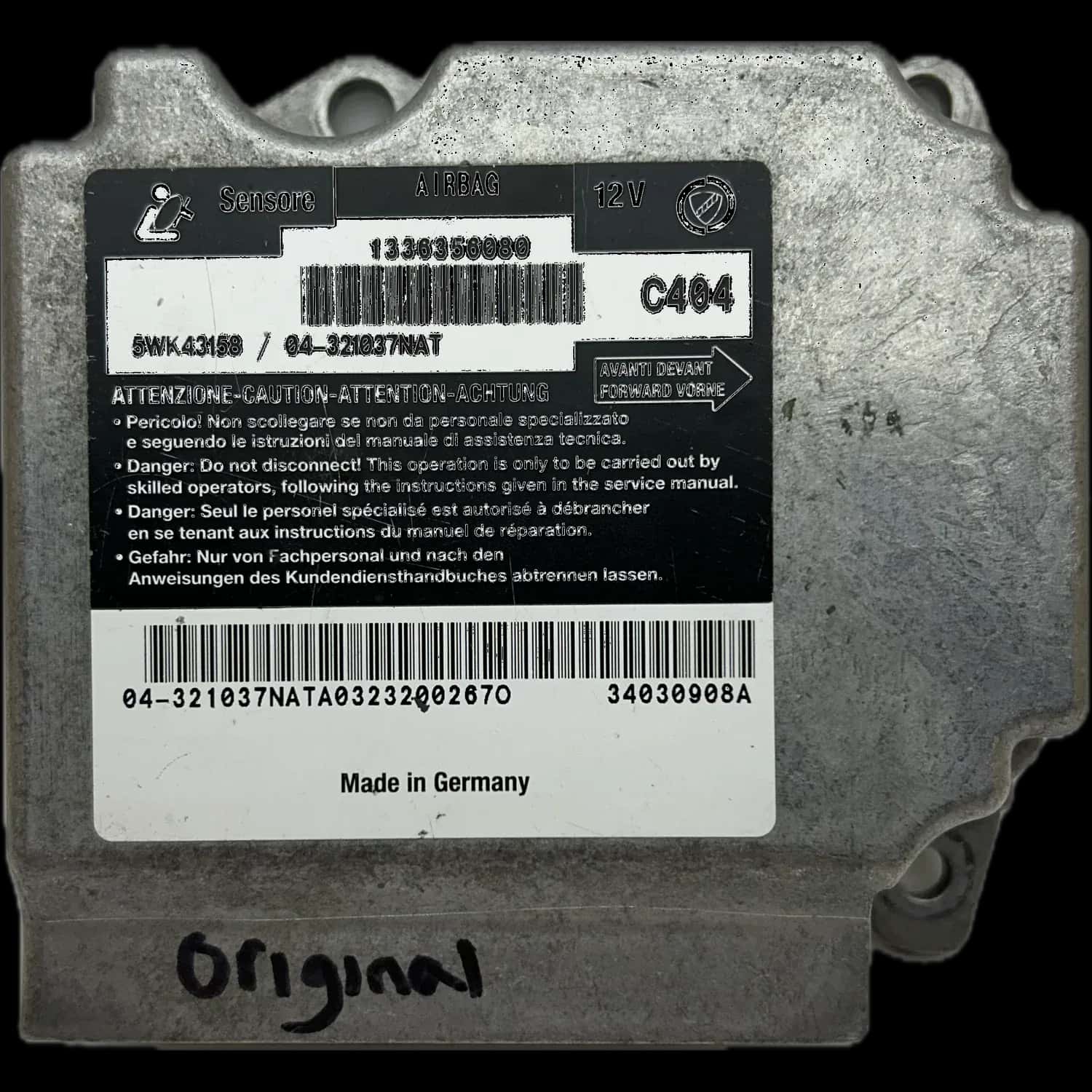 Réparation calculateur airbag Fiat Ducato 244