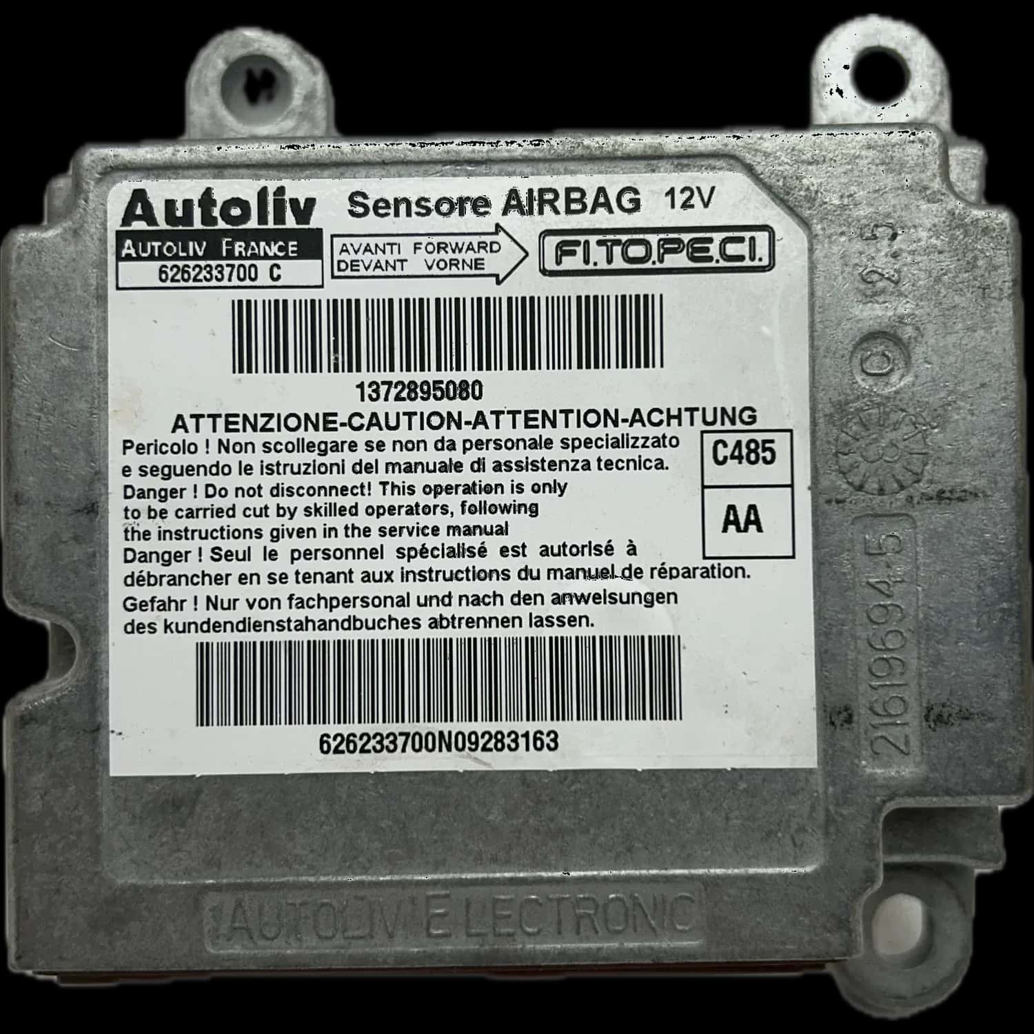 Réparation calculateur airbag Fiat Fiorino 225
