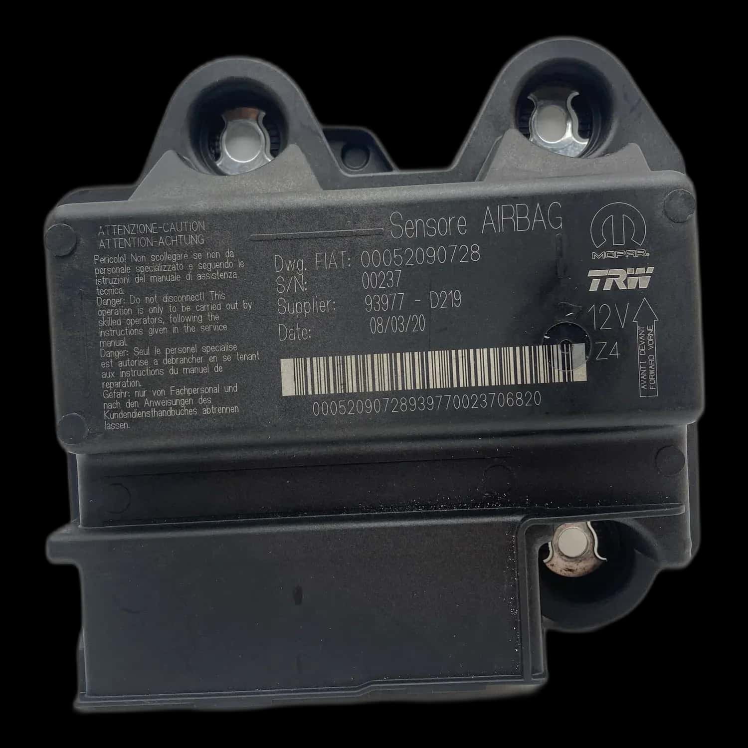 Réparation calculateur airbag Fiat Tipo 356