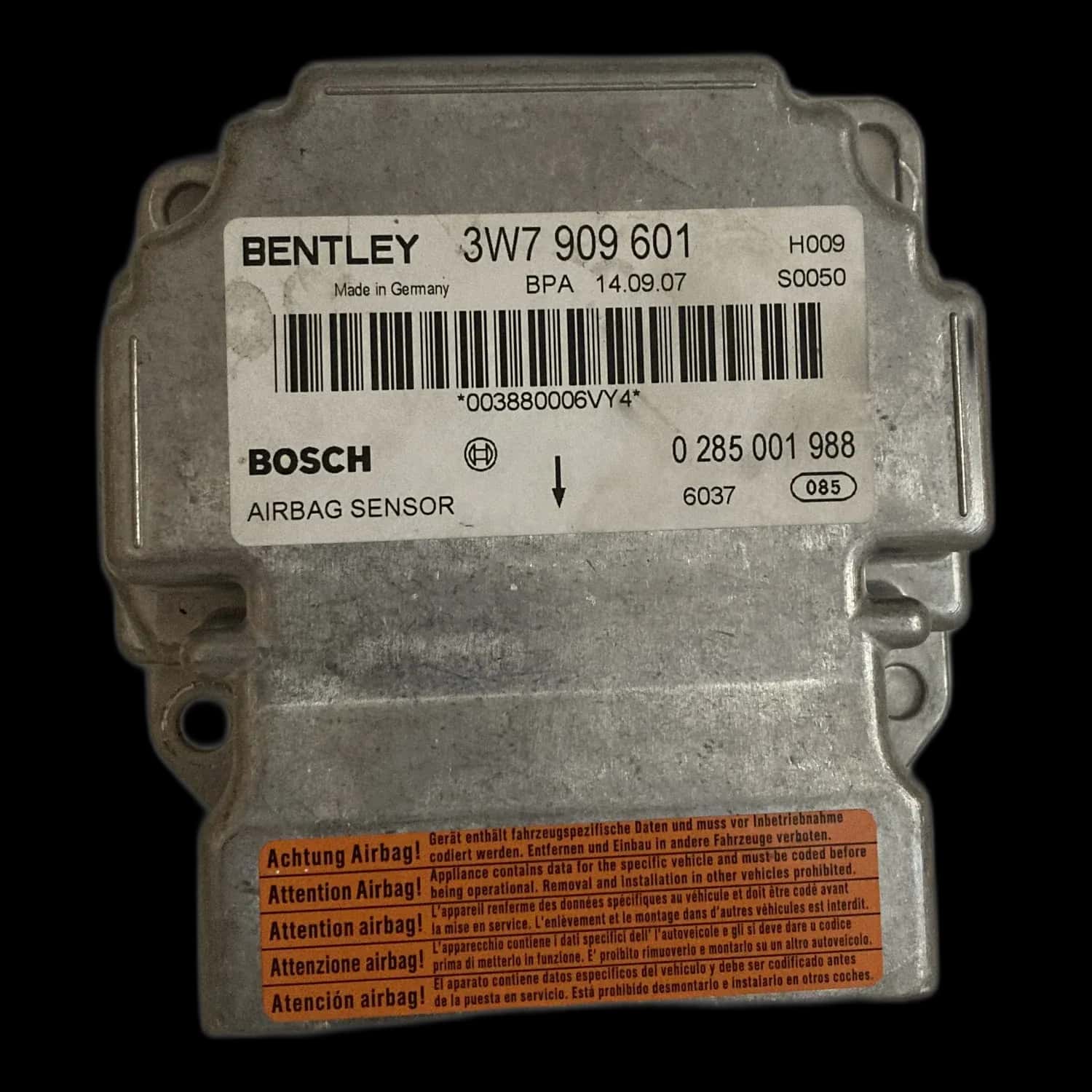 Réparation calculateur airbag Bentley Continental GT Mk2