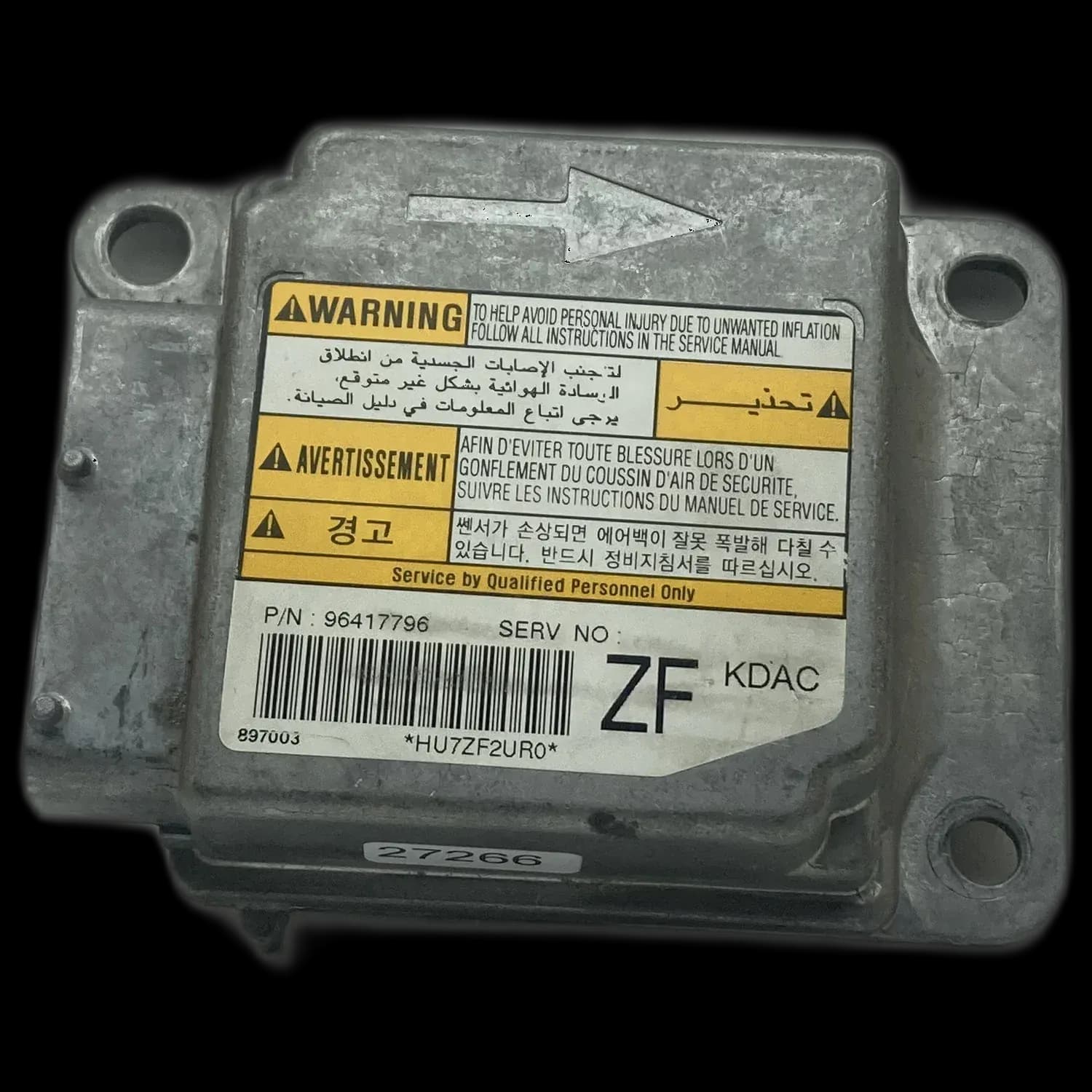 Réparation calculateur airbag Daewoo Tacuma U100