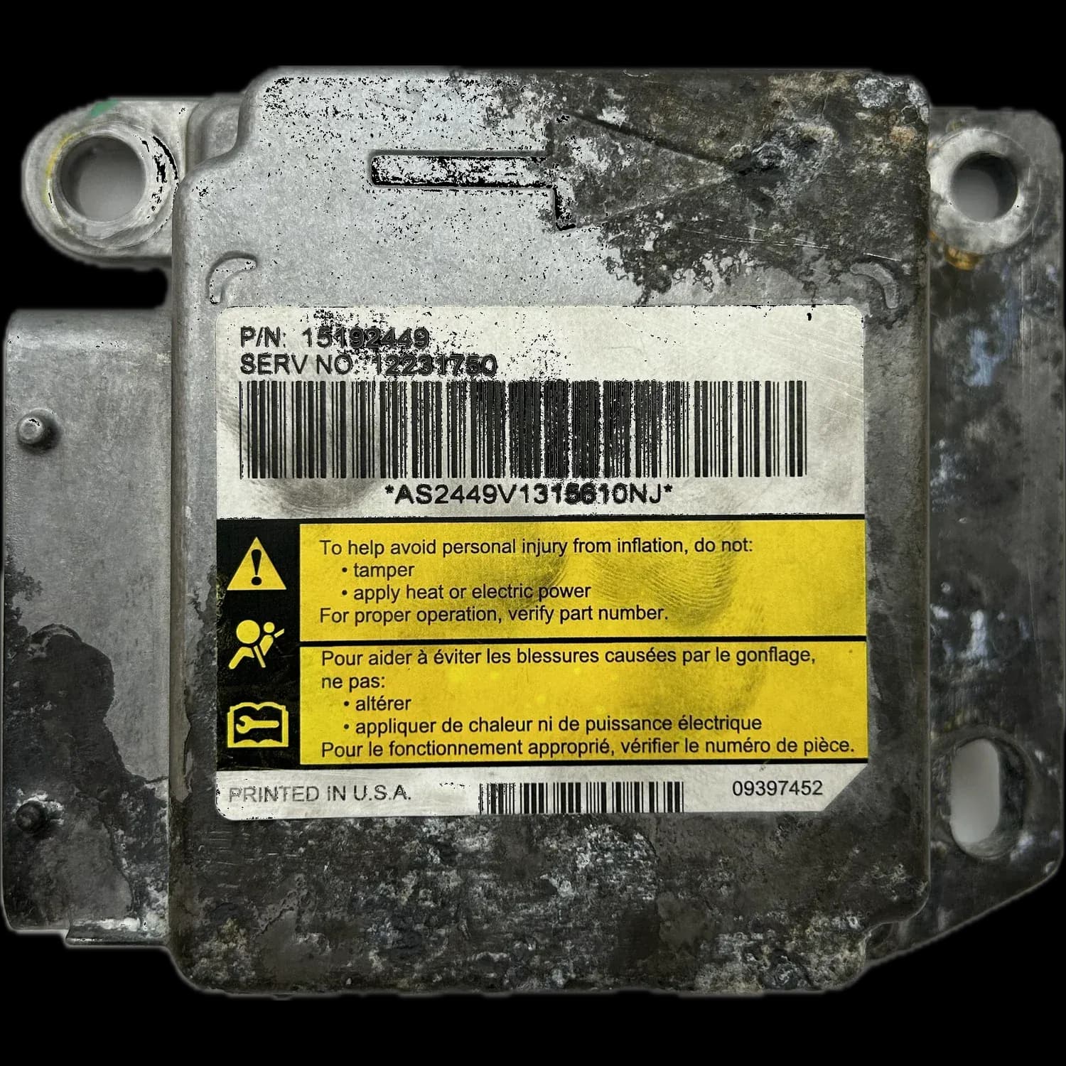 Réparation calculateur airbag Hummer H2 SUV