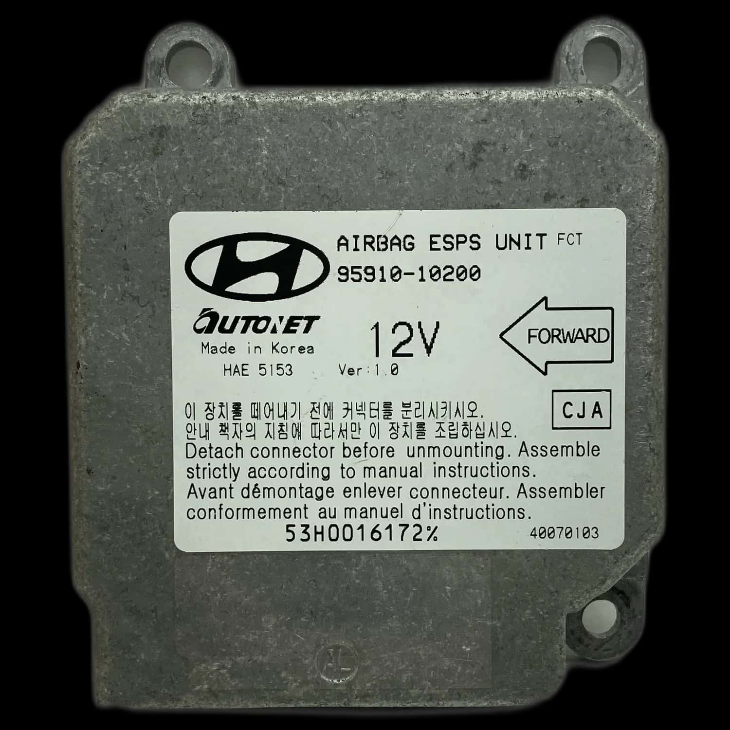 Réparation calculateur airbag Hyundai Matrix FC