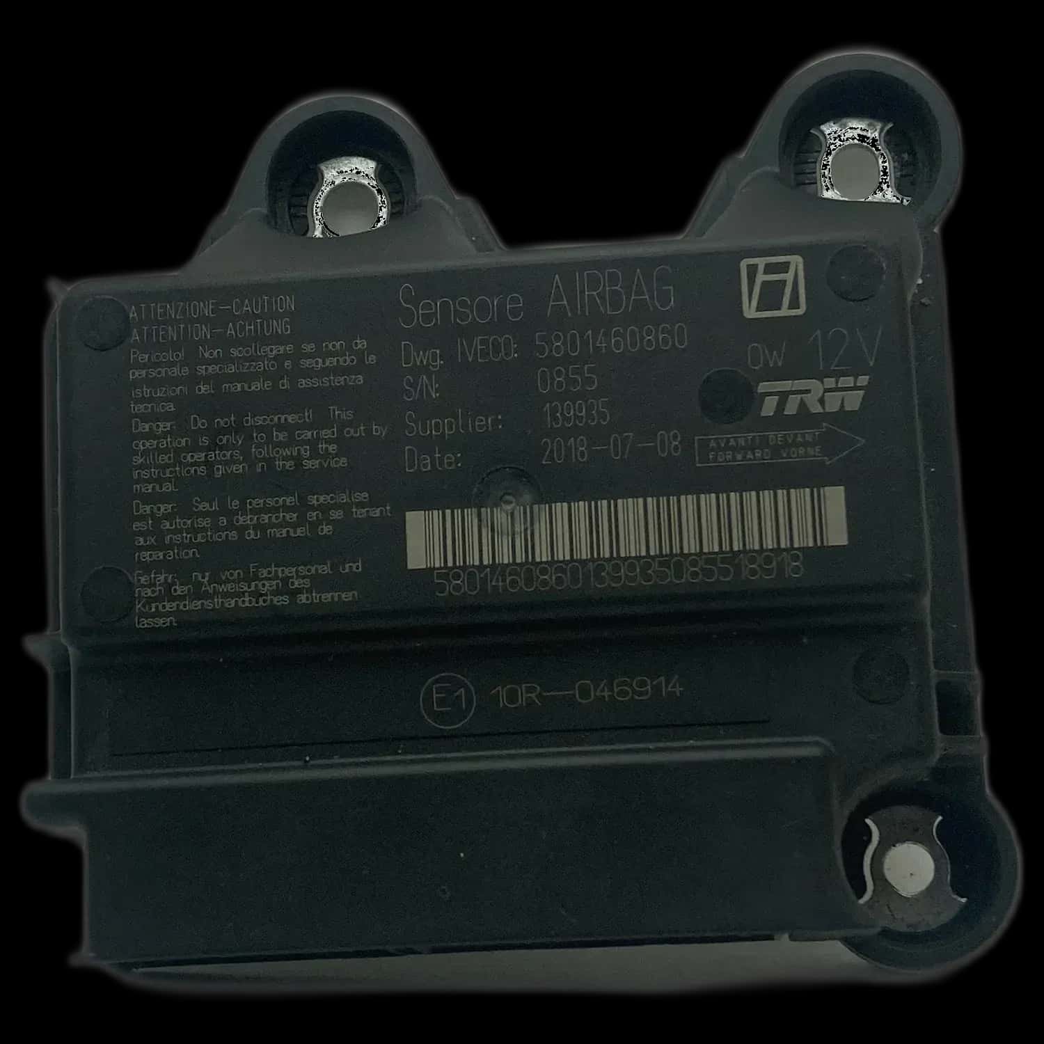 Réparation calculateur airbag Iveco Daily VII