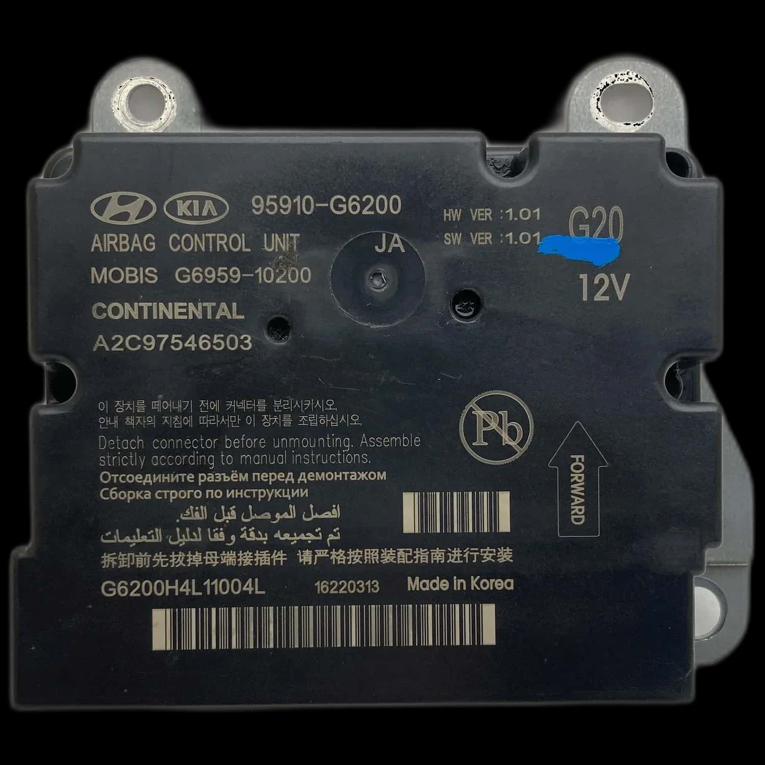 Réparation calculateur airbag Kia Picanto JA