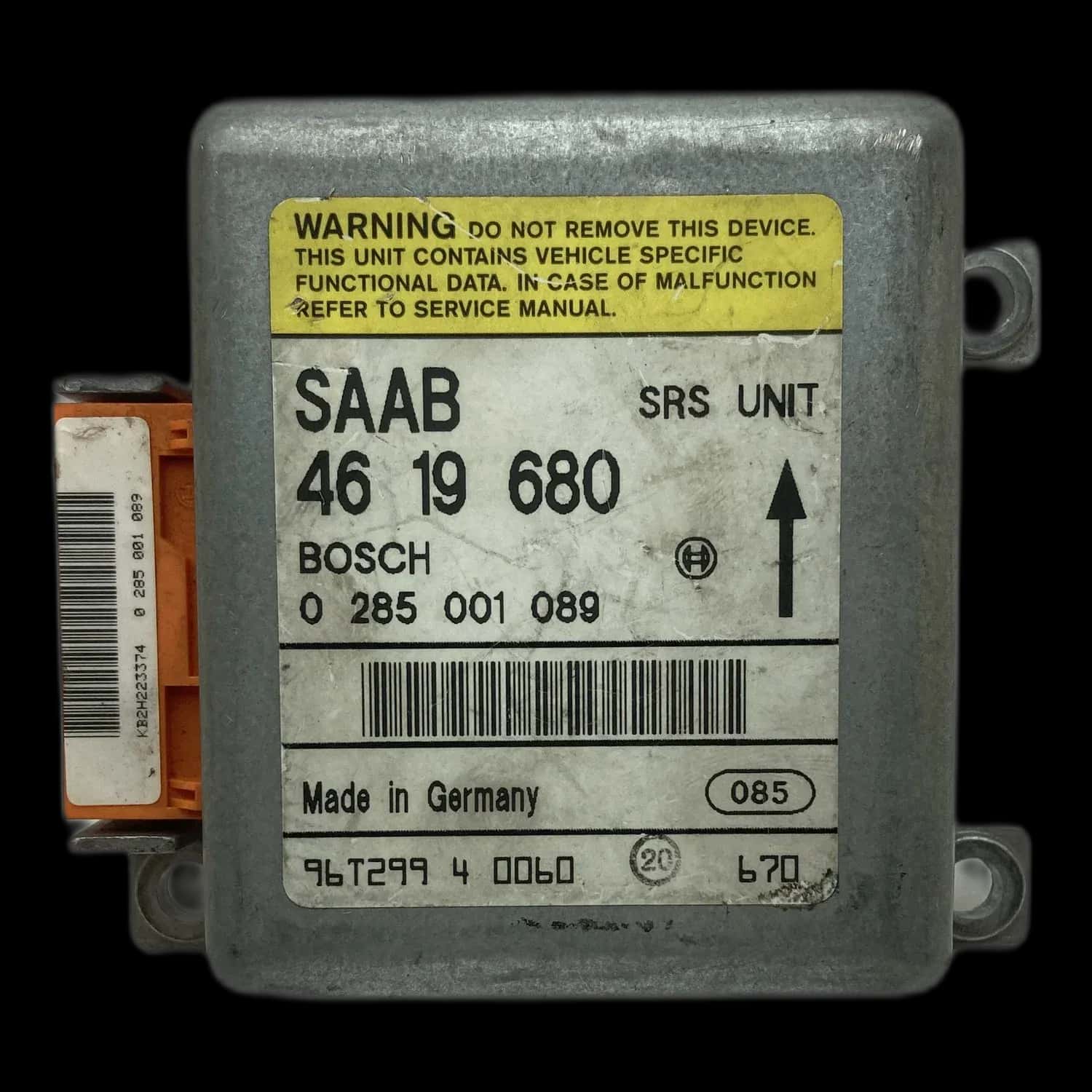 Réparation calculateur airbag Saab 900 NG