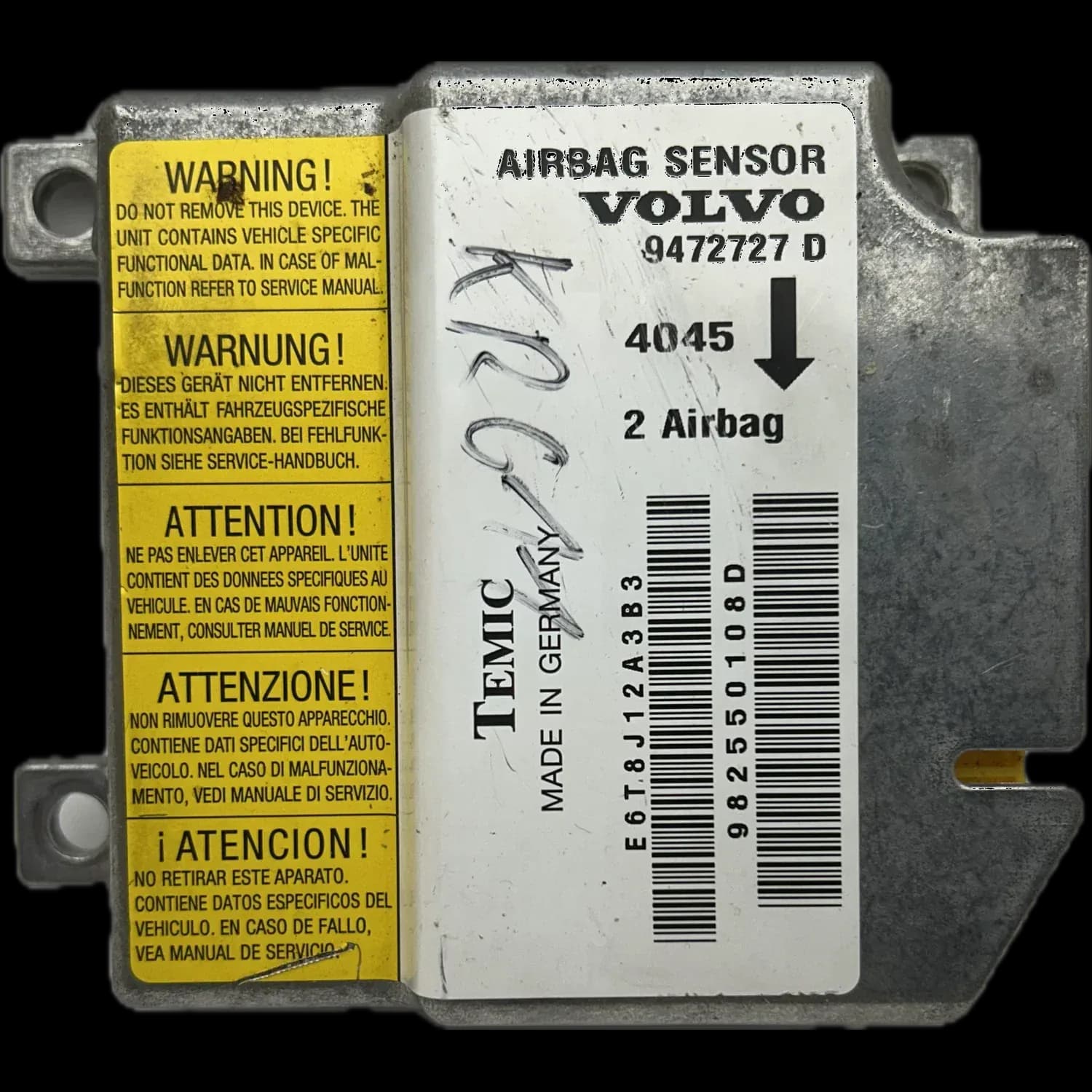Réparation calculateur airbag Volvo V70 Série 1