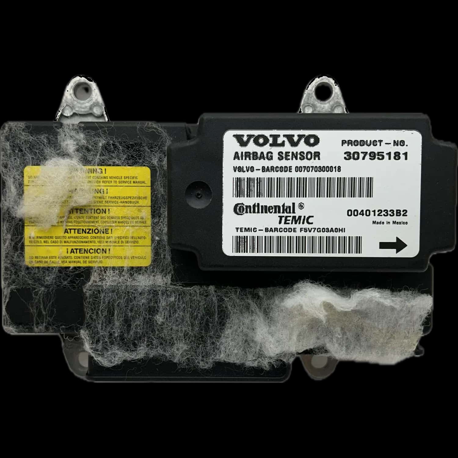 Réparation de l'unité de commande d'airbag Volvo C70 Série 2