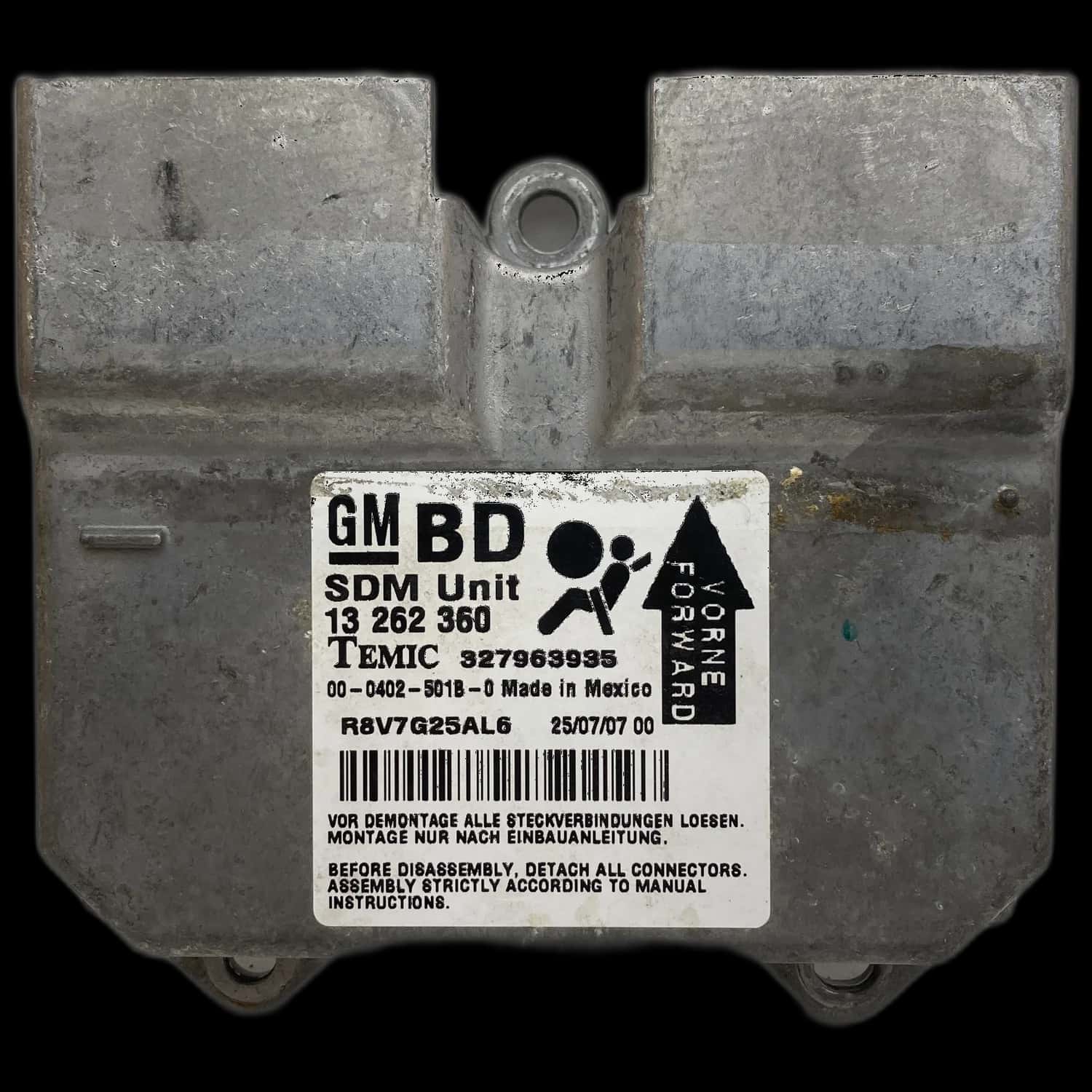 Réparation calculateur airbag Opel Corsa D