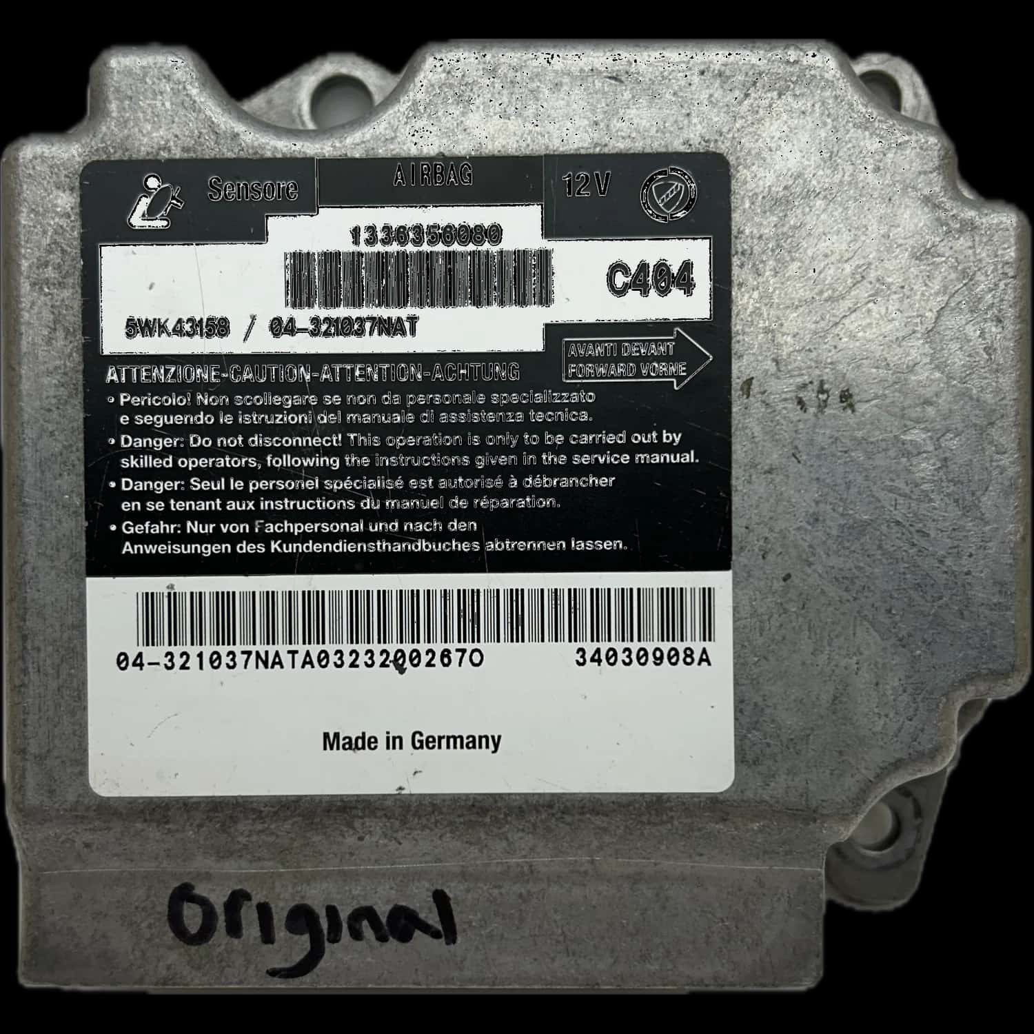 Réparation calculateur airbag Fiat Ducato 244