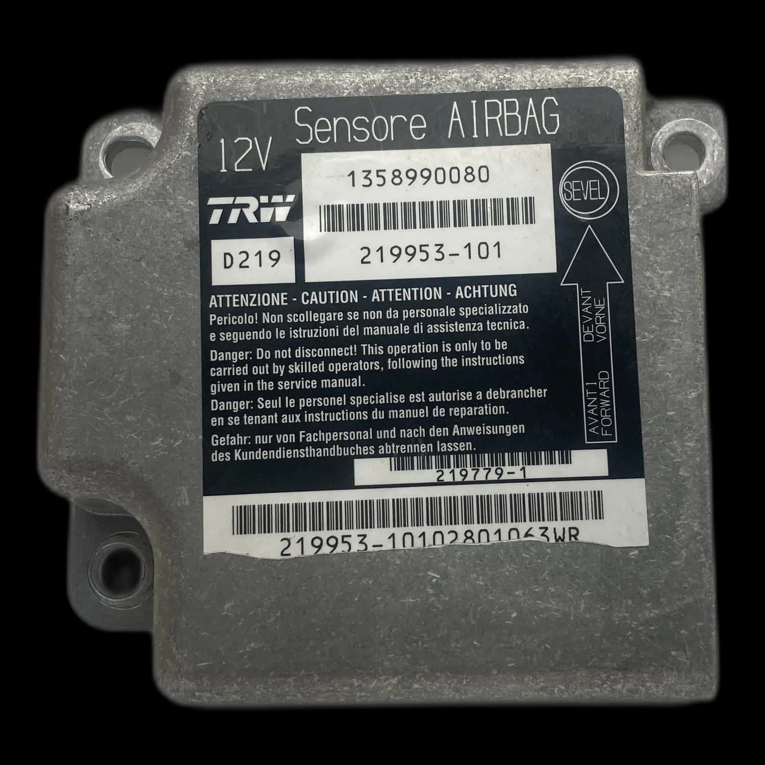 Réparation calculateur airbag Fiat Ducato 250