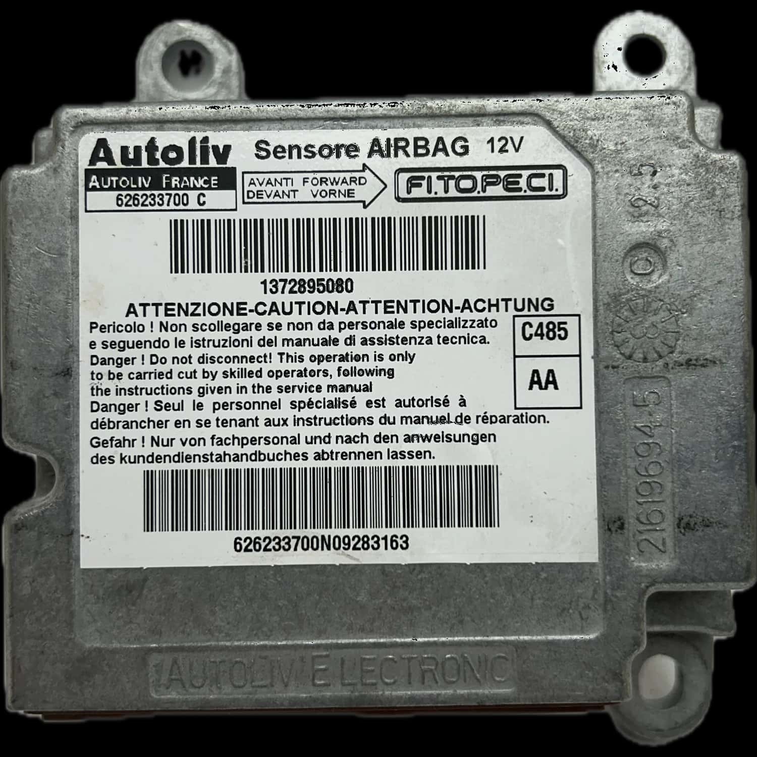 Réparation calculateur airbag Fiat Fiorino 225