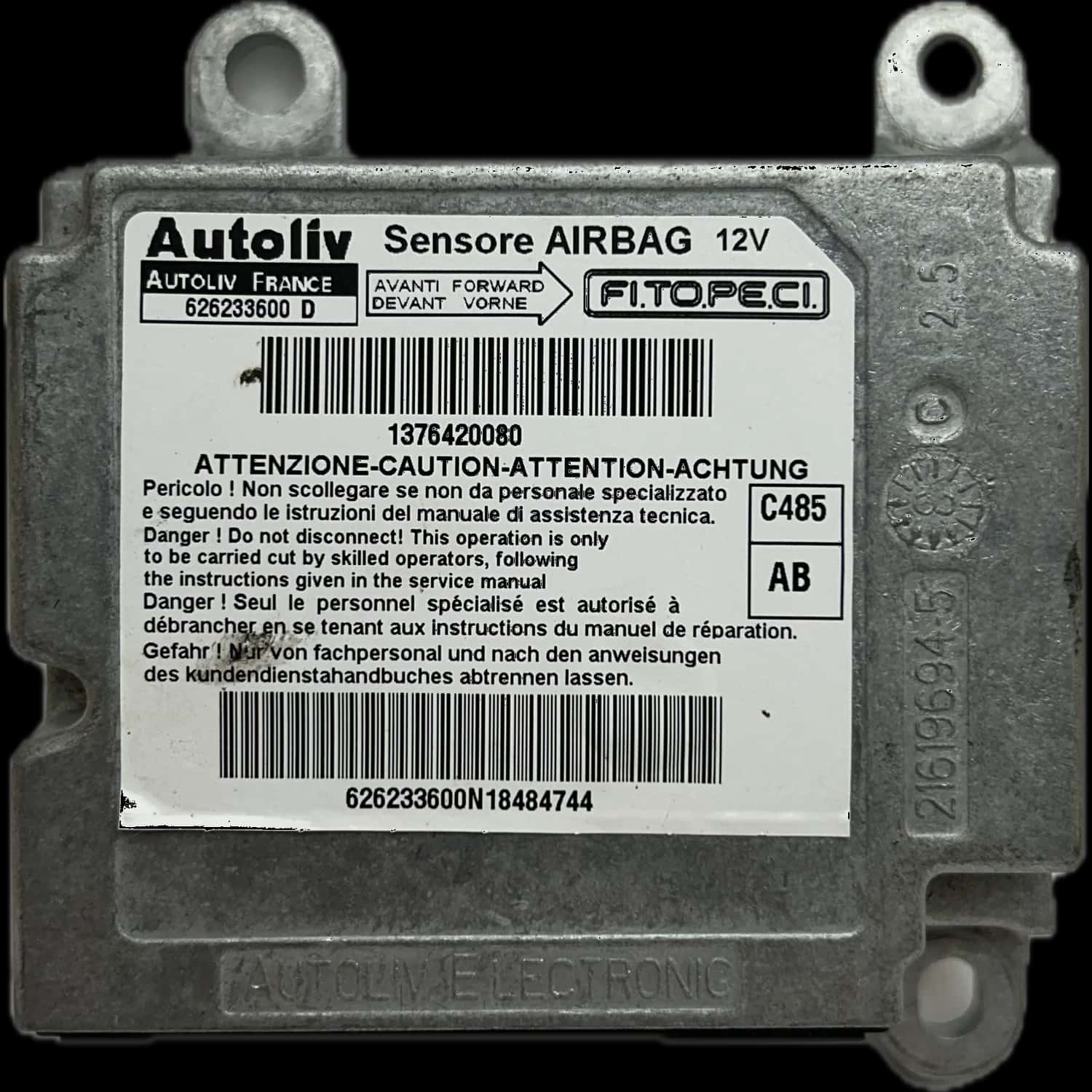 Réparation calculateur airbag Fiat Fiorino 225