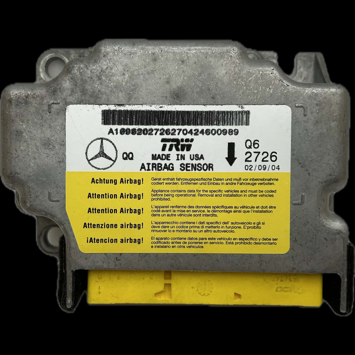 Réparation calculateur airbag Mercedes-Benz Classe A W169