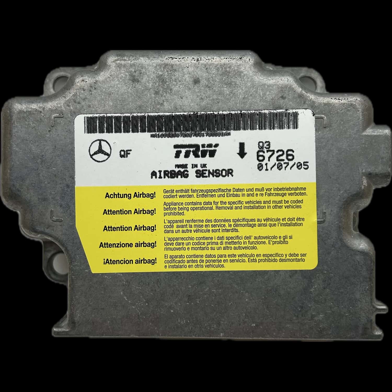 Réparation calculateur airbag Mercedes-Benz Classe B W245