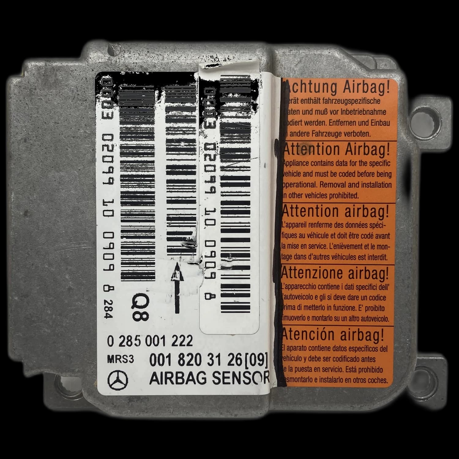 Calculateur airbag 0018203126(09), Étiquette