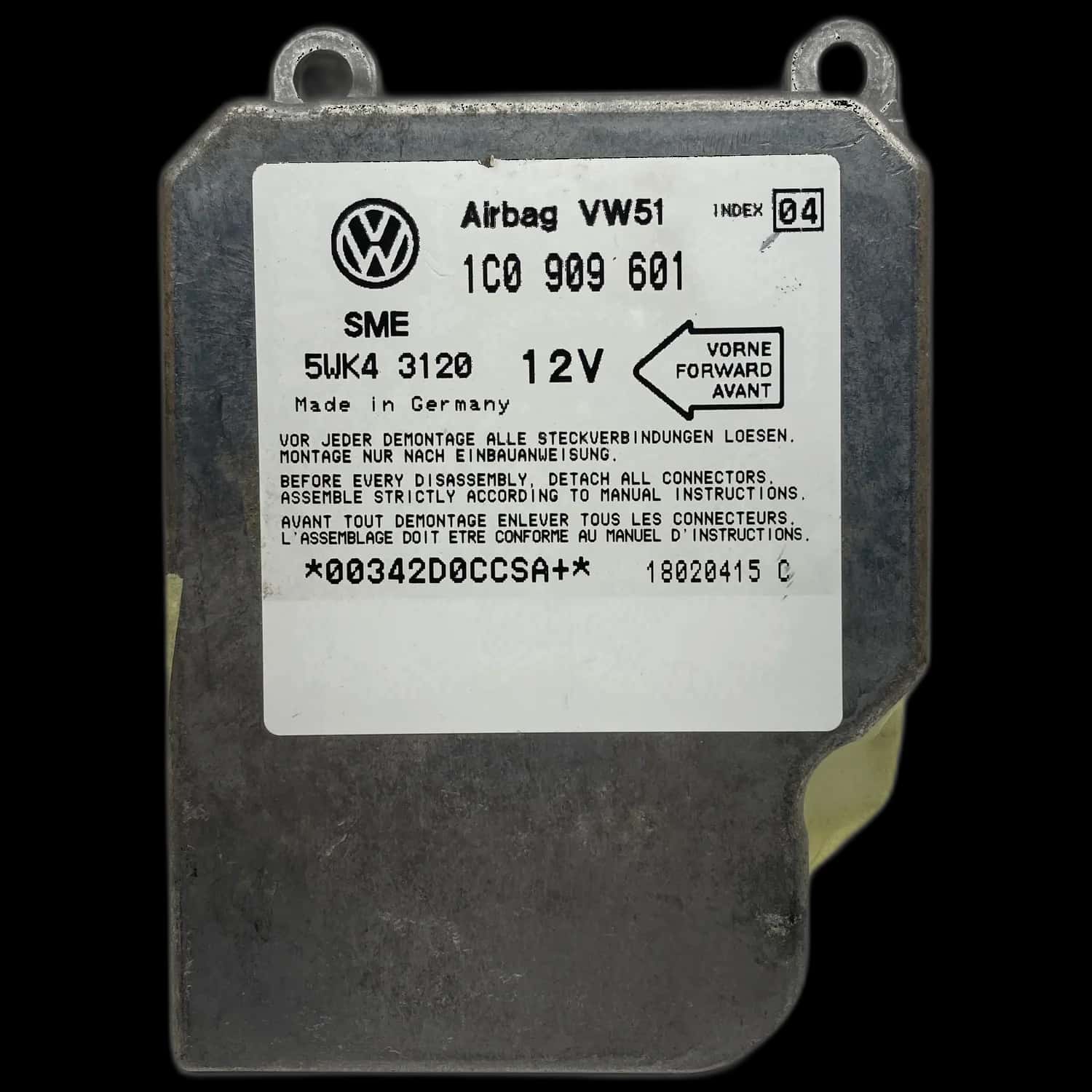 Volkswagen Lupo 6X Réparation calculateur airbag