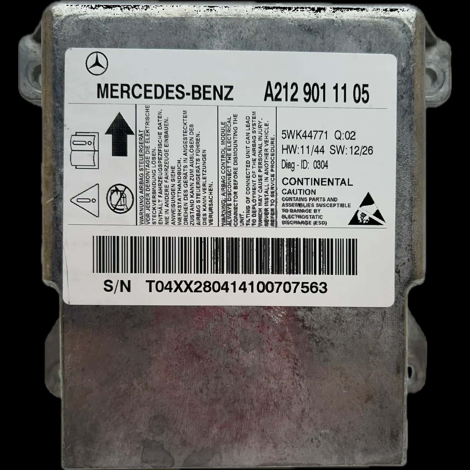Réparation calculateur airbag Mercedes-Benz Classe E W212 Berline