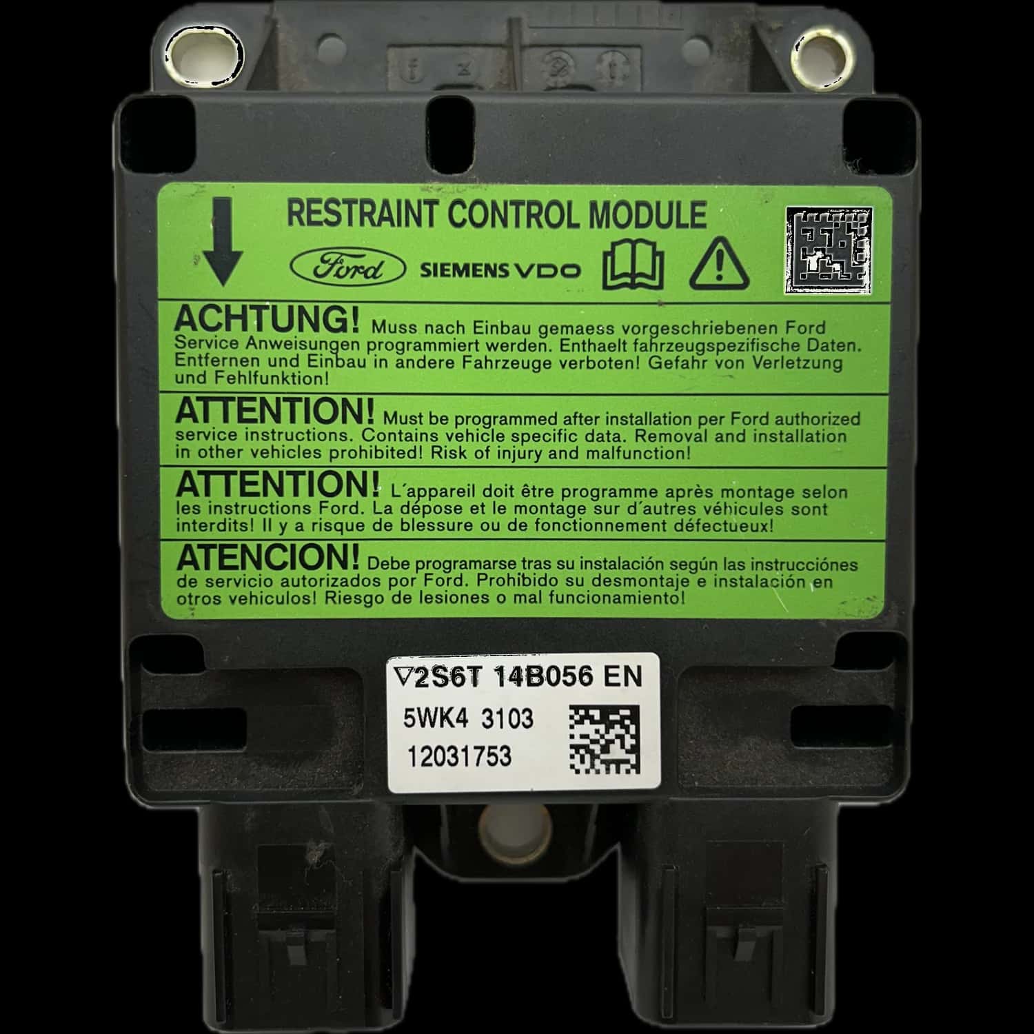 Réparation calculateur airbag Ford Fusion 1