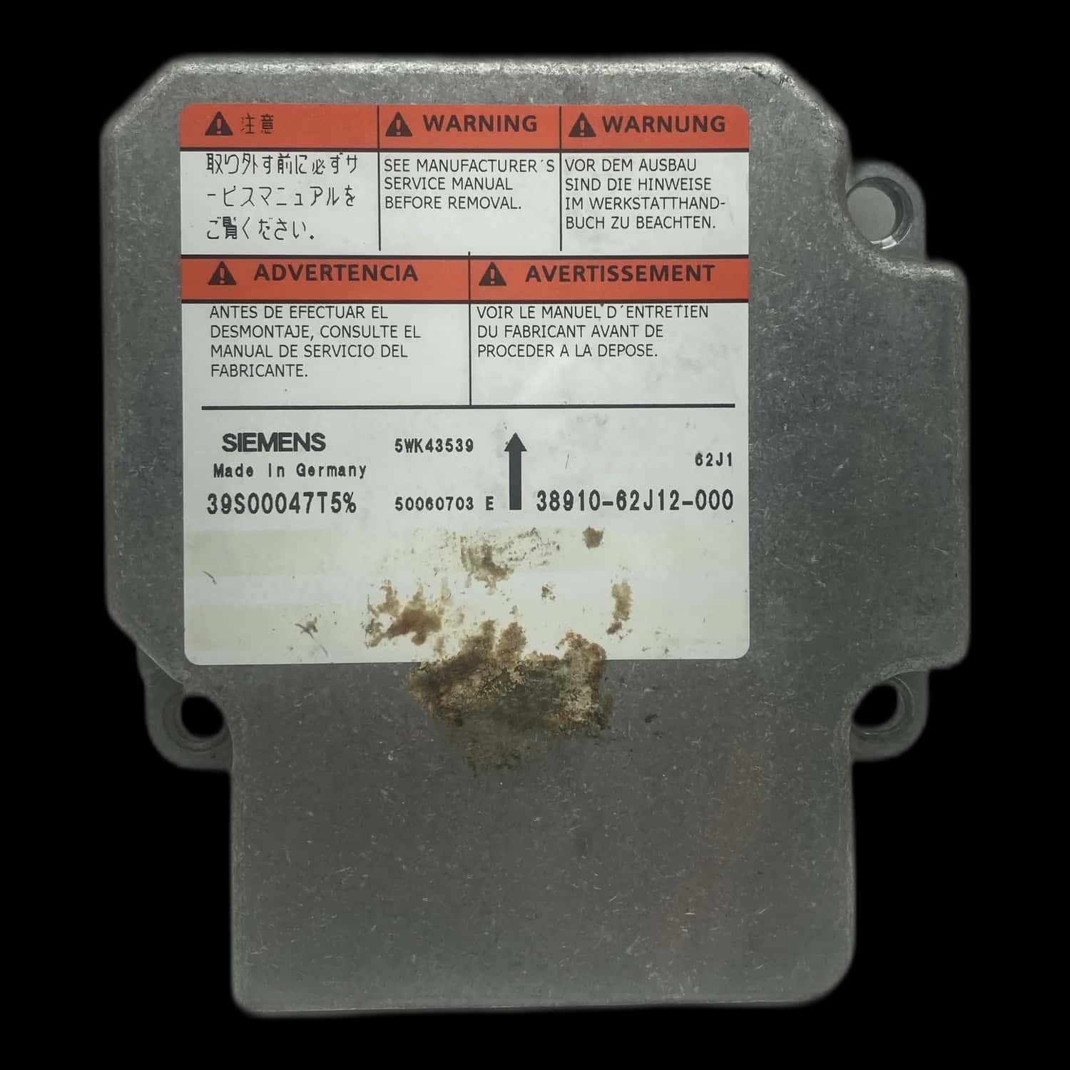 Réparation calculateur airbag Suzuki Swift AA