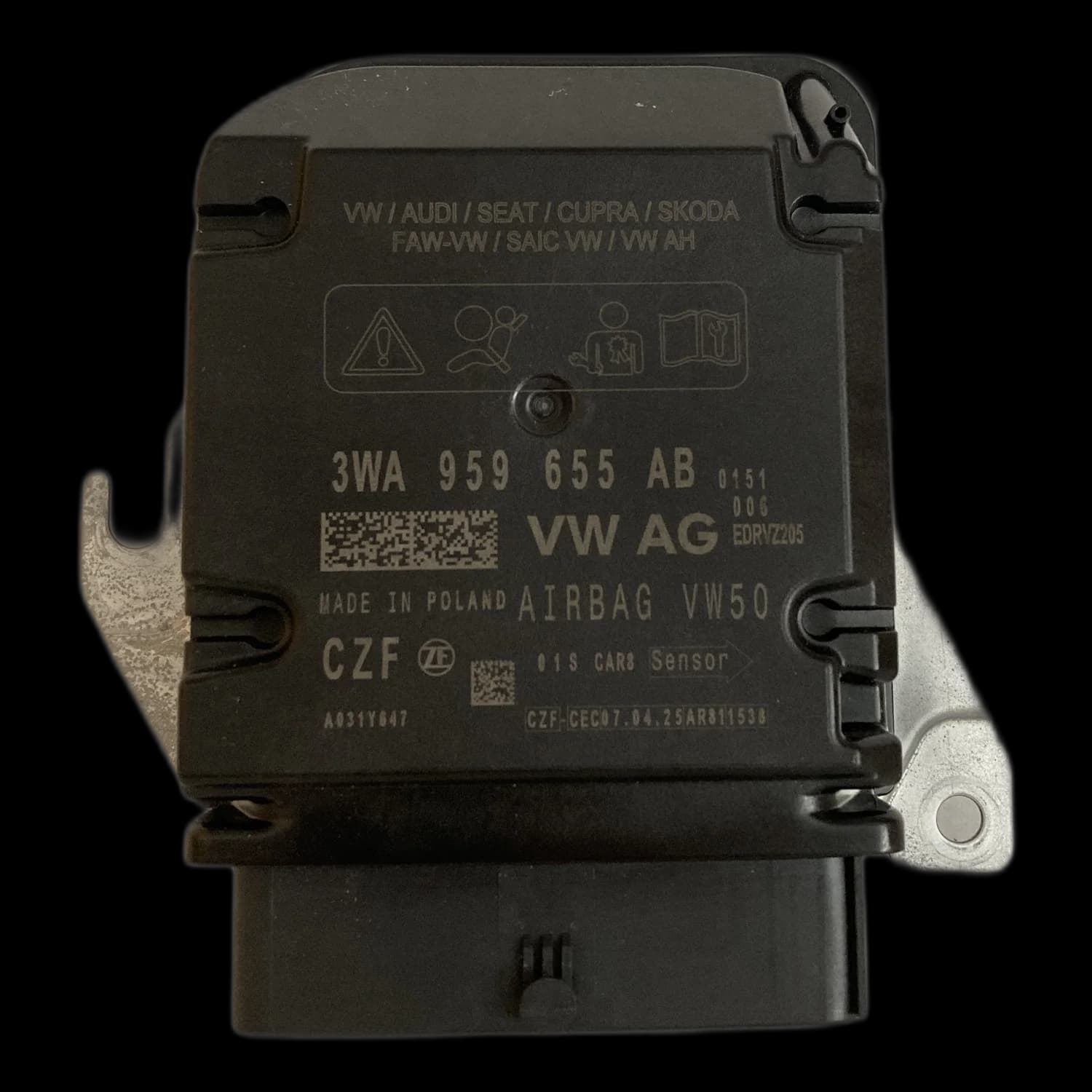 Calculateur airbag 3WA 959 655 AB, Étiquette