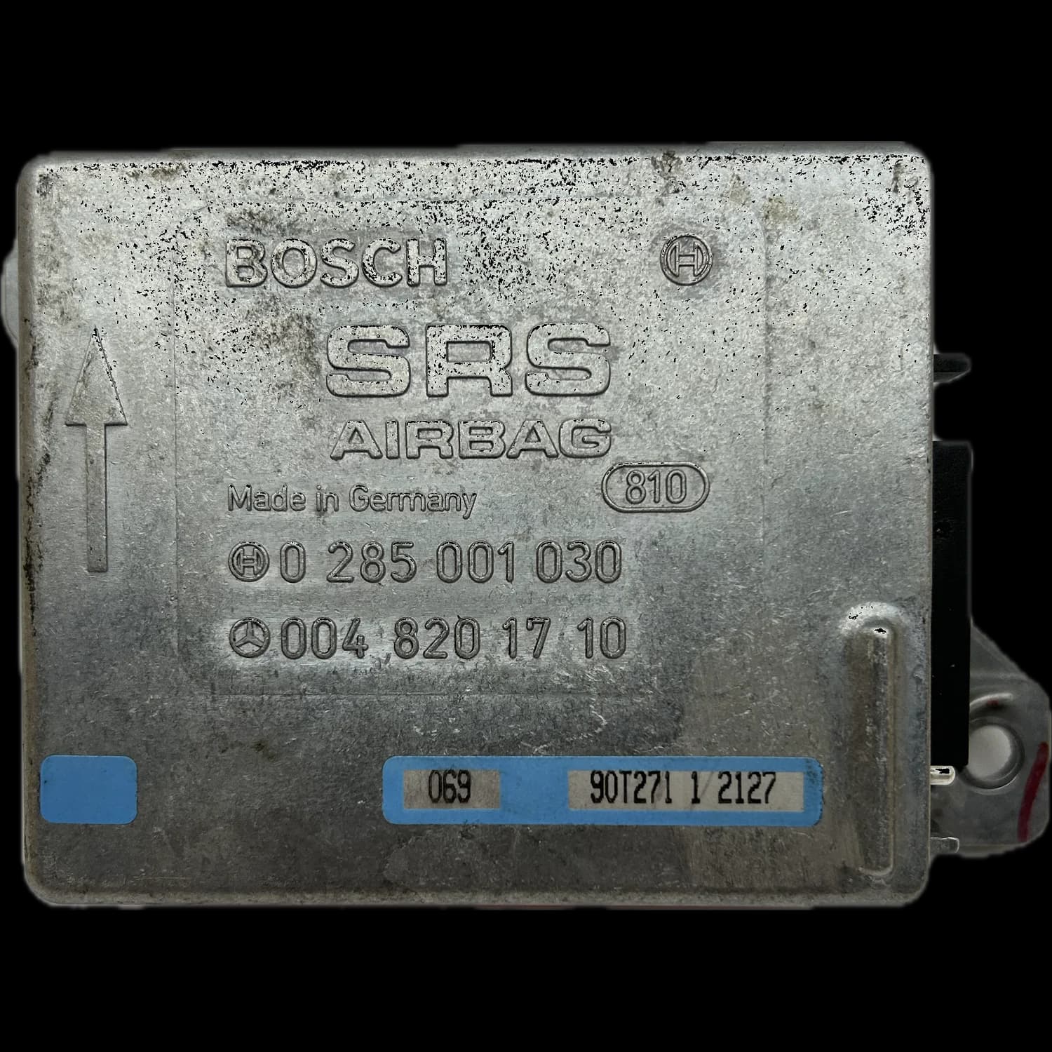 Calculateur airbag A 004 820 17 10, Étiquette