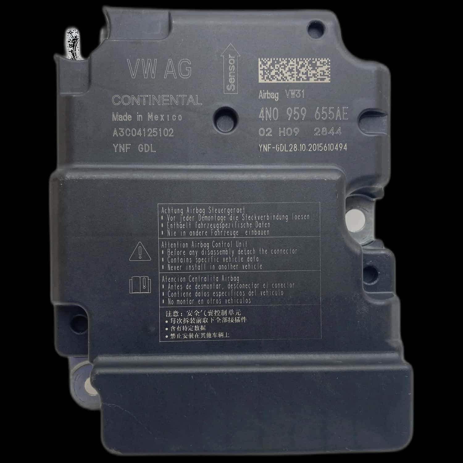 Réparation calculateur airbag Audi RSQ8 4M