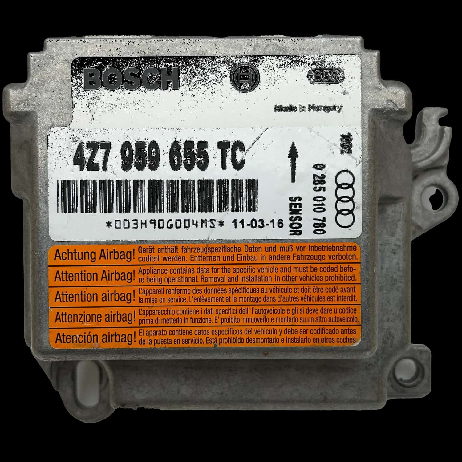 Réparation calculateur airbag Audi A6 4Z Allroad