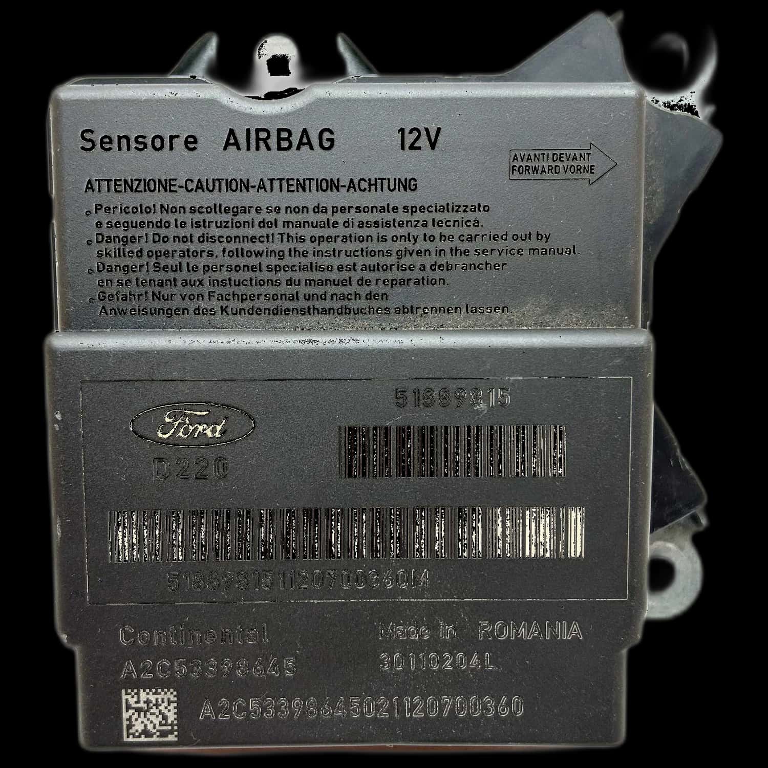 Ford Ka 2 KA2 RU8 Réparation calculateur airbag
