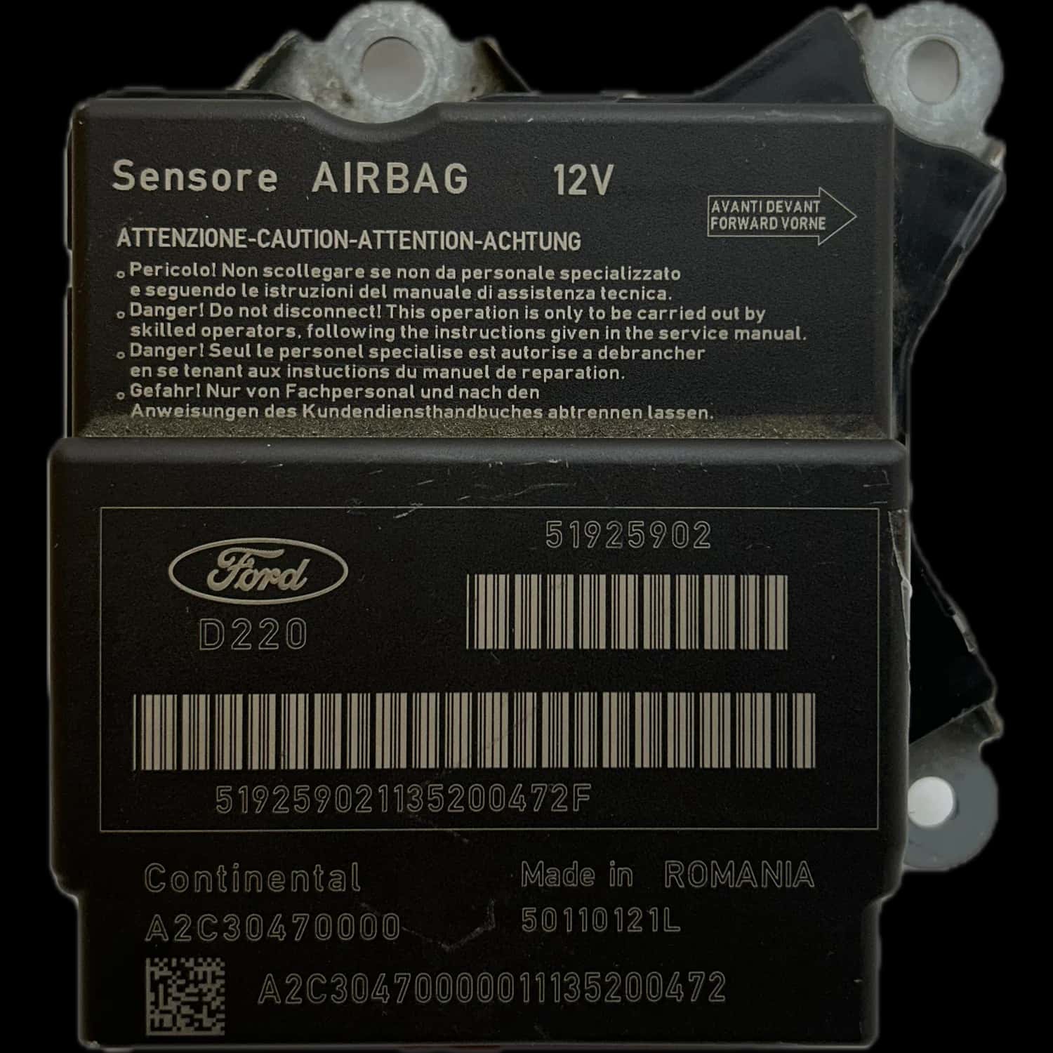 Ford Ka 2 KA2 RU8 Réparation calculateur airbag