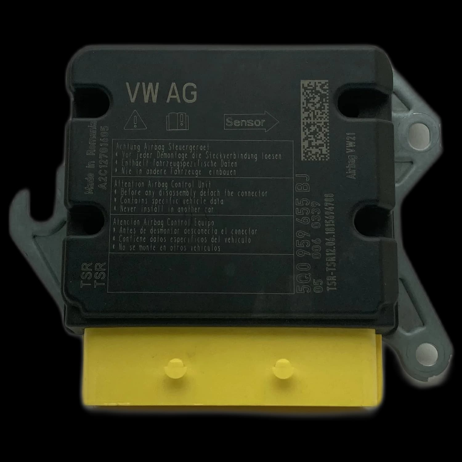 Calculateur airbag 5Q0 959 655 BJ, Étiquette