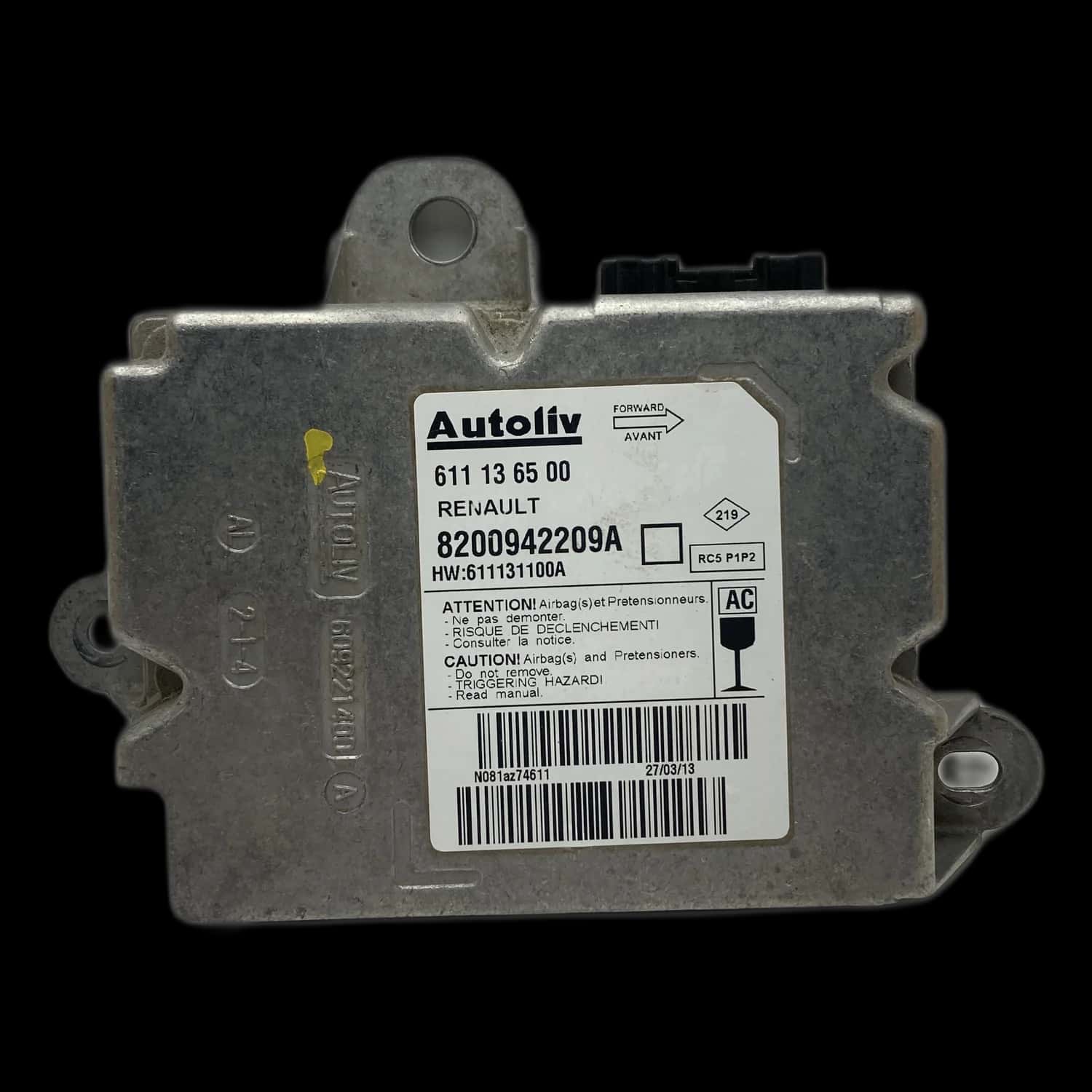 Réparation du calculateur airbag Renault Master III