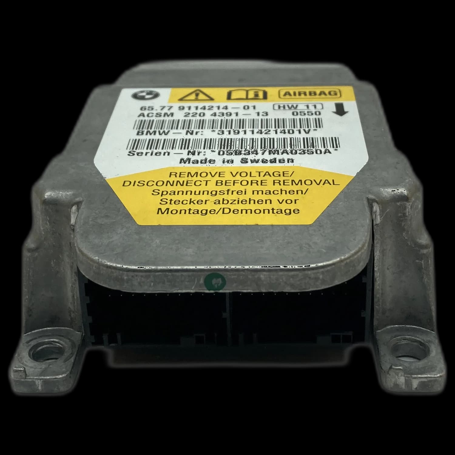 Calculateur airbag 65 77 911 4214-01, Connecteur